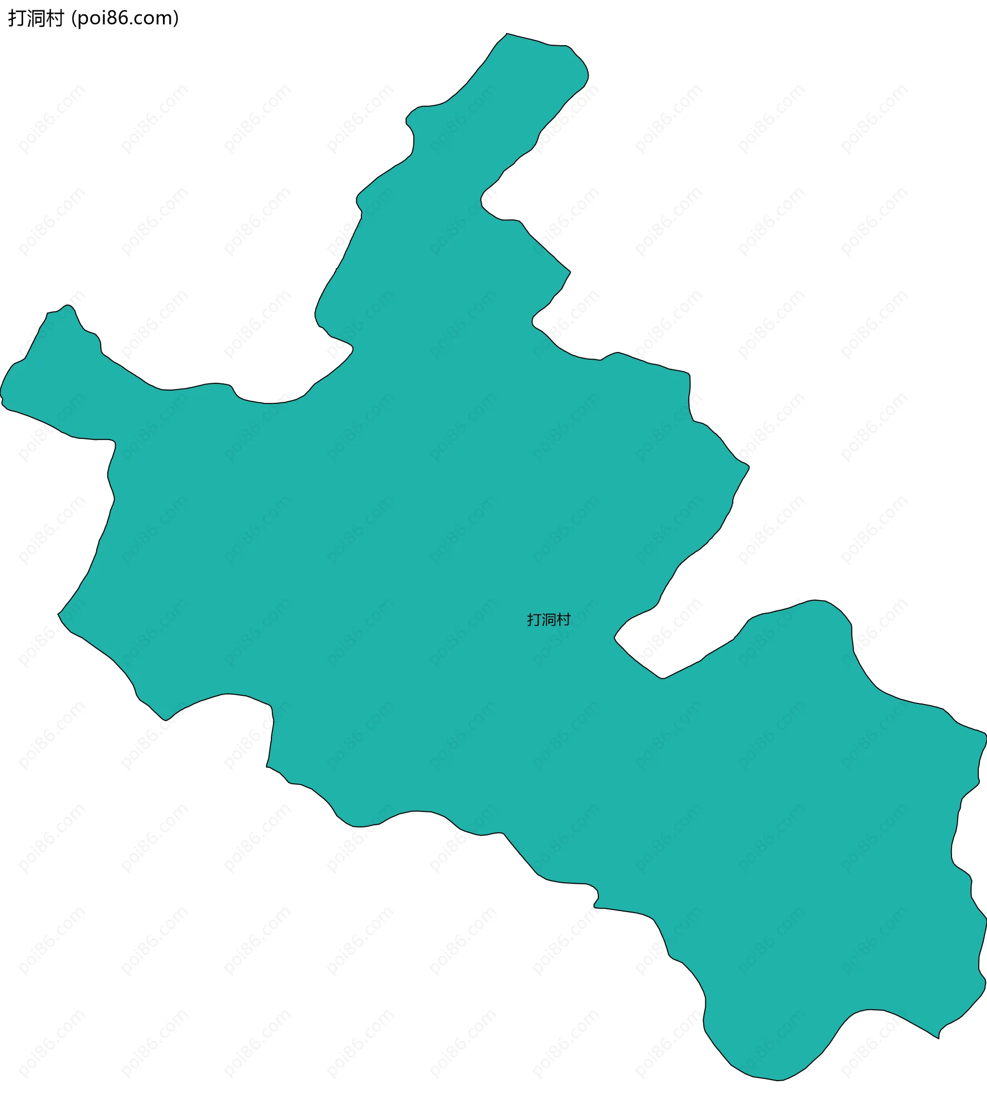 打洞村边界地图