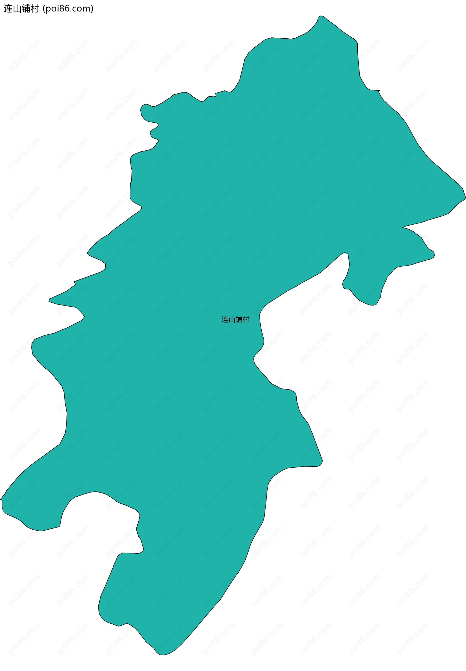 连山铺村边界地图