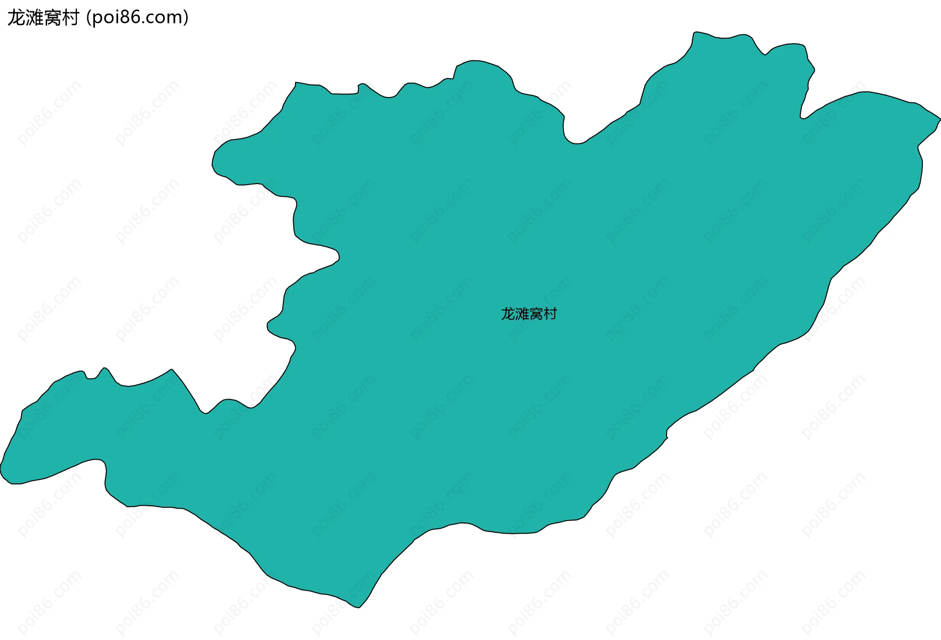 龙滩窝村边界地图