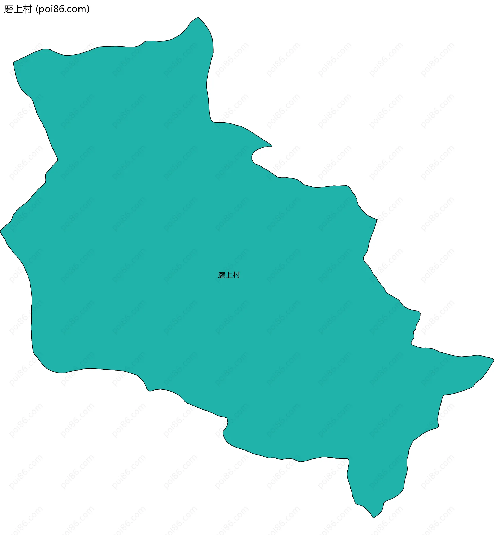 磨上村边界地图