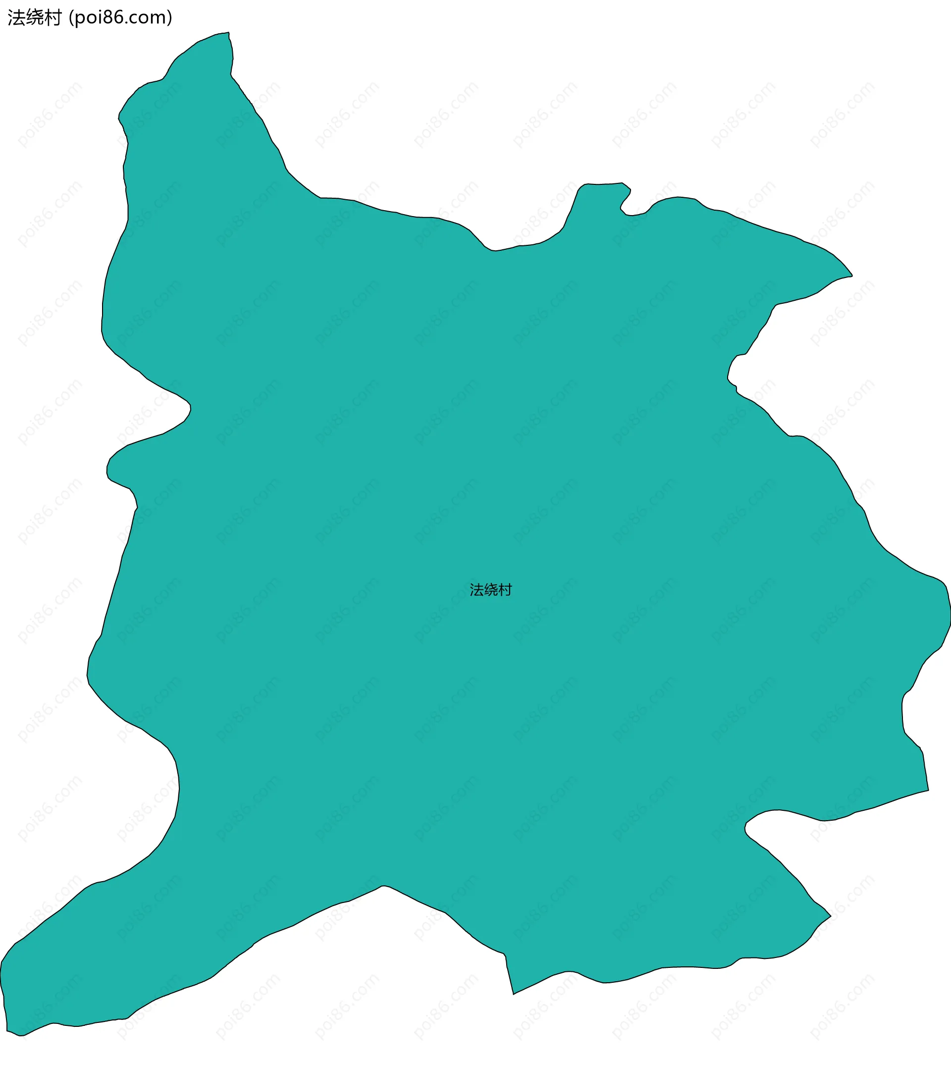 法绕村边界地图