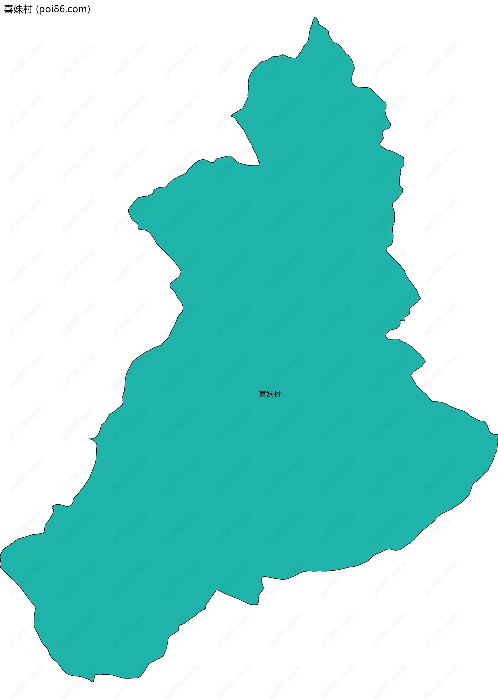 喜妹村边界地图