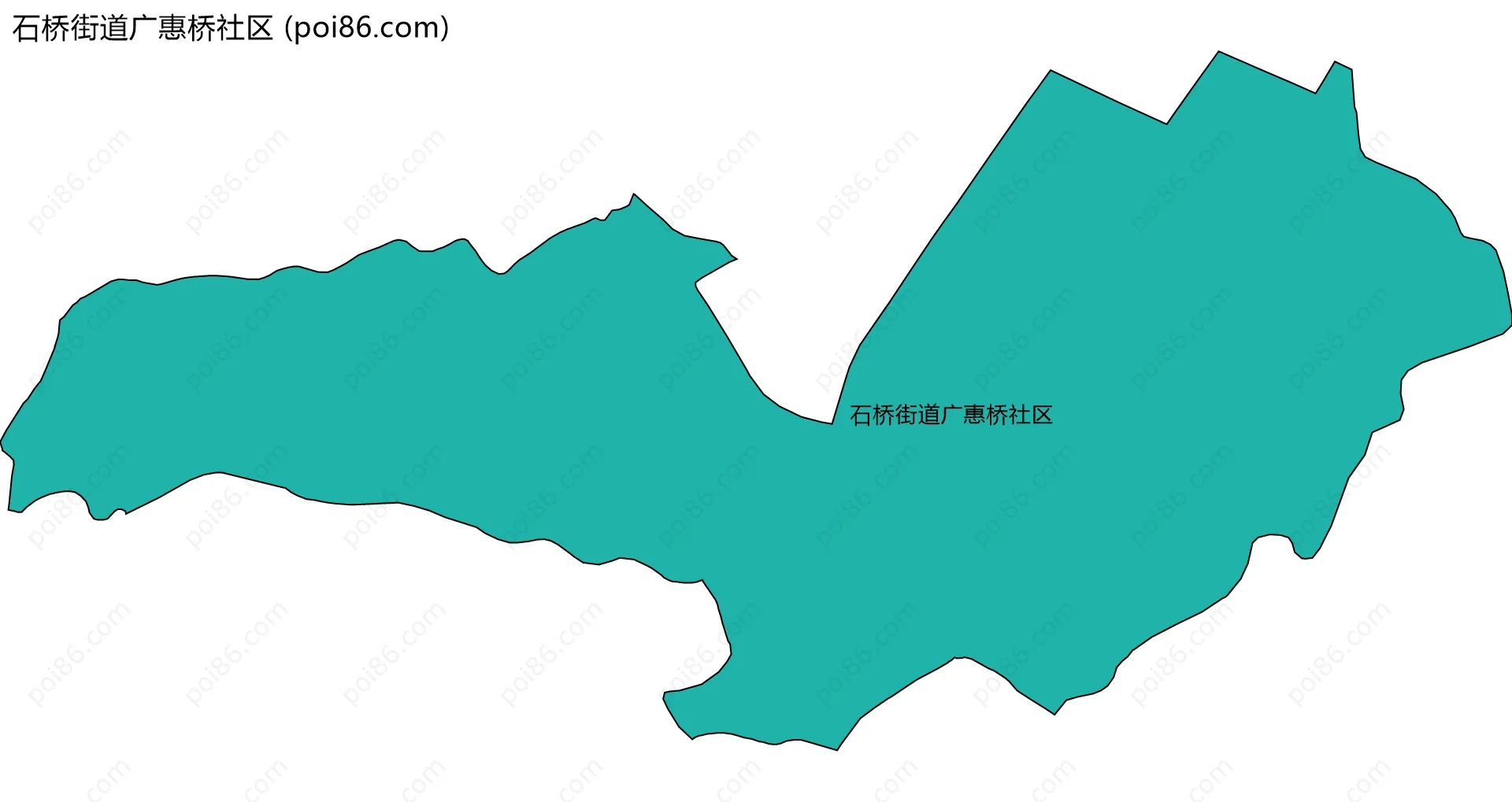 石桥街道广惠桥社区边界地图