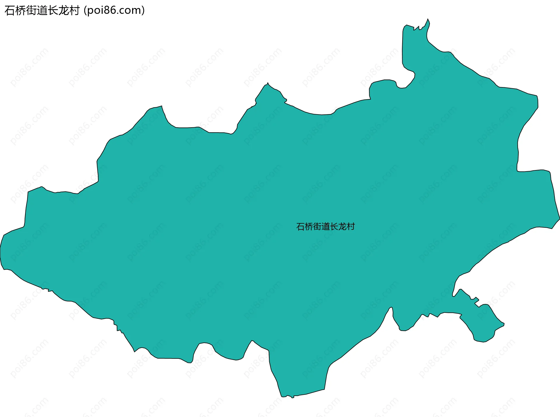石桥街道长龙村边界地图