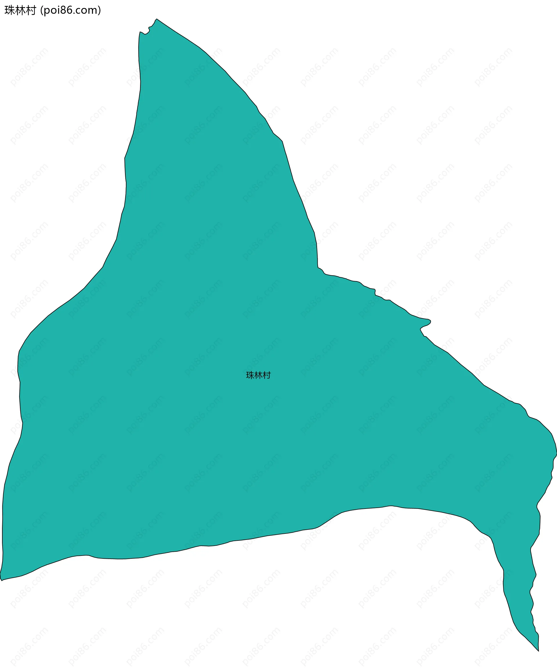珠林村边界地图