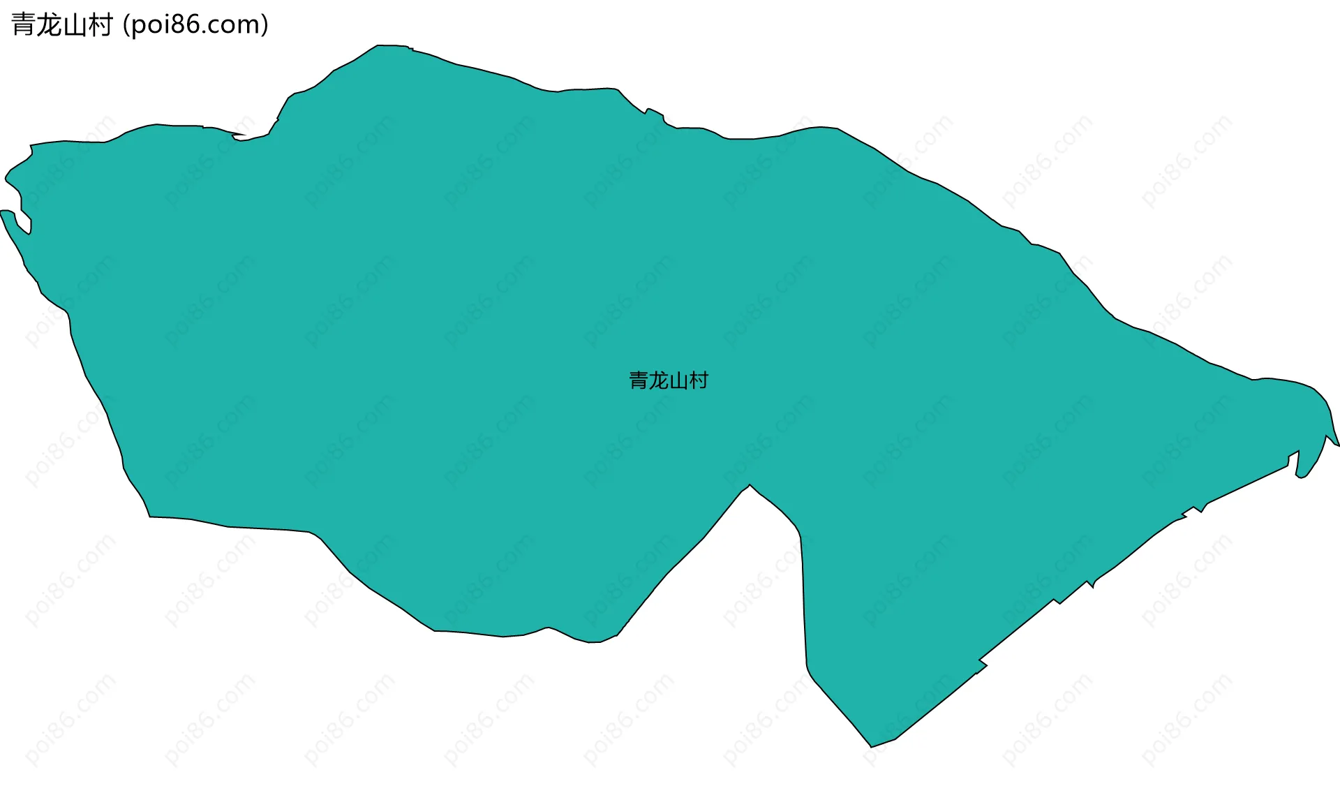 青龙山村边界地图