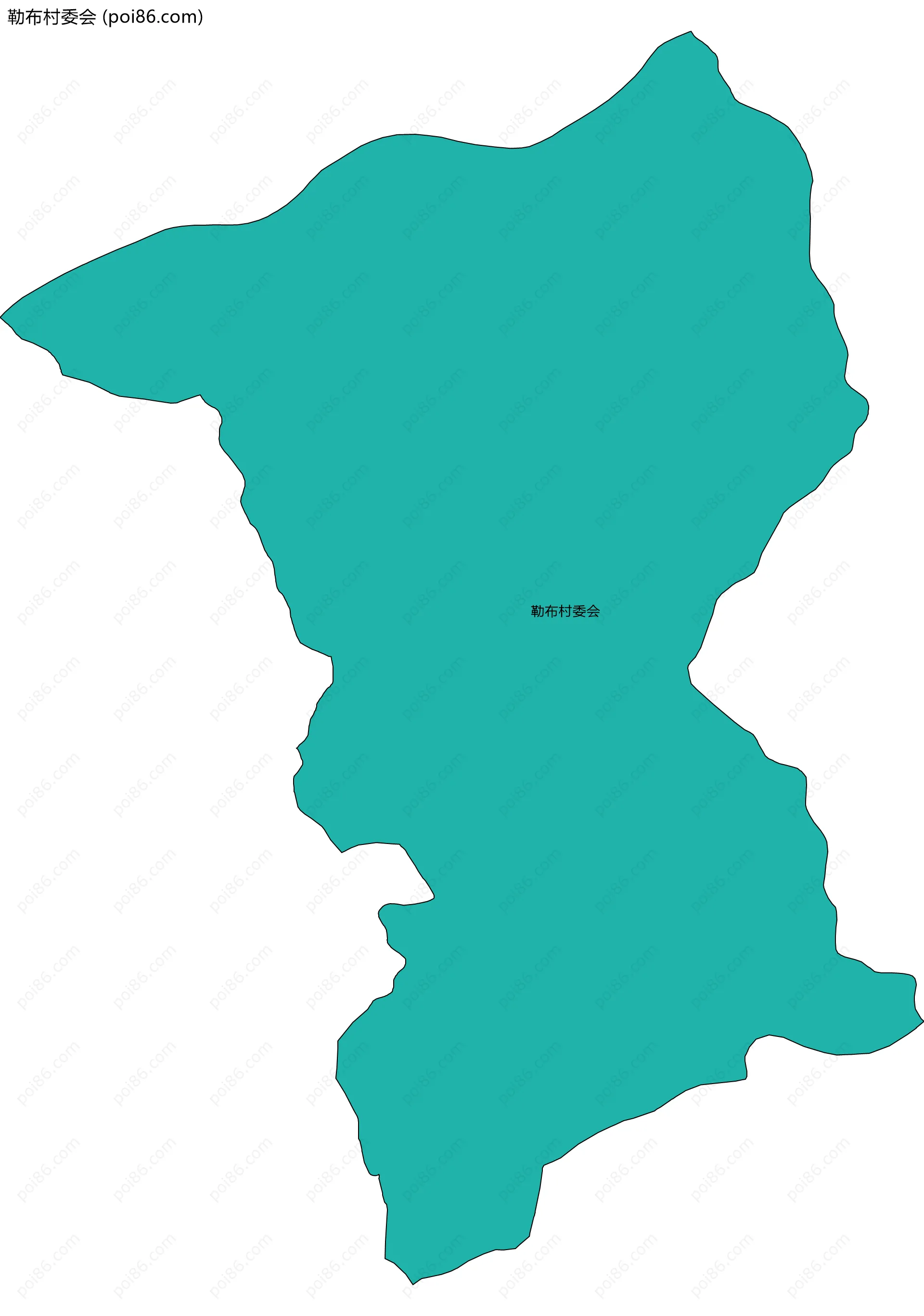 勒布村委会边界地图