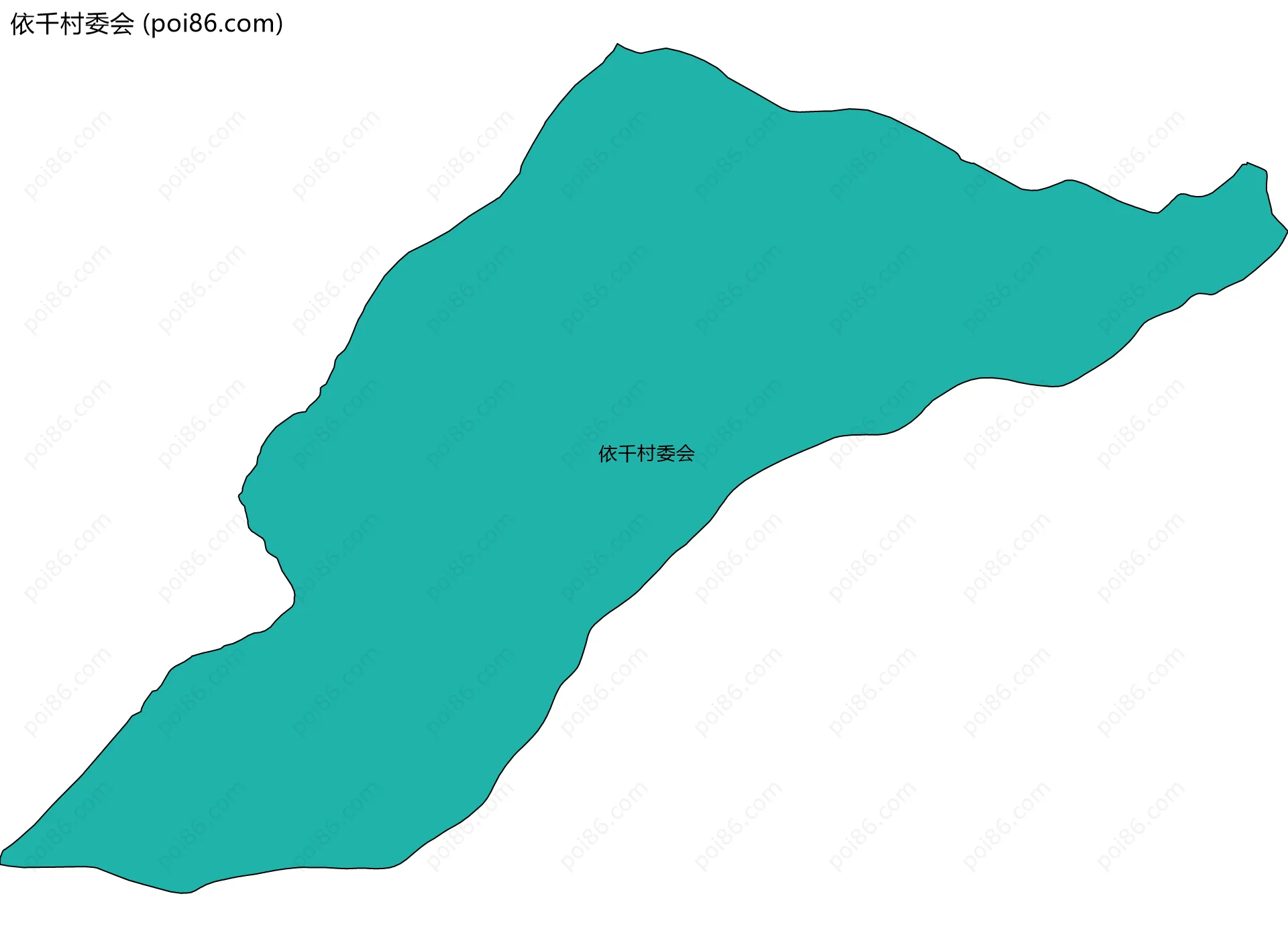 依千村委会边界地图