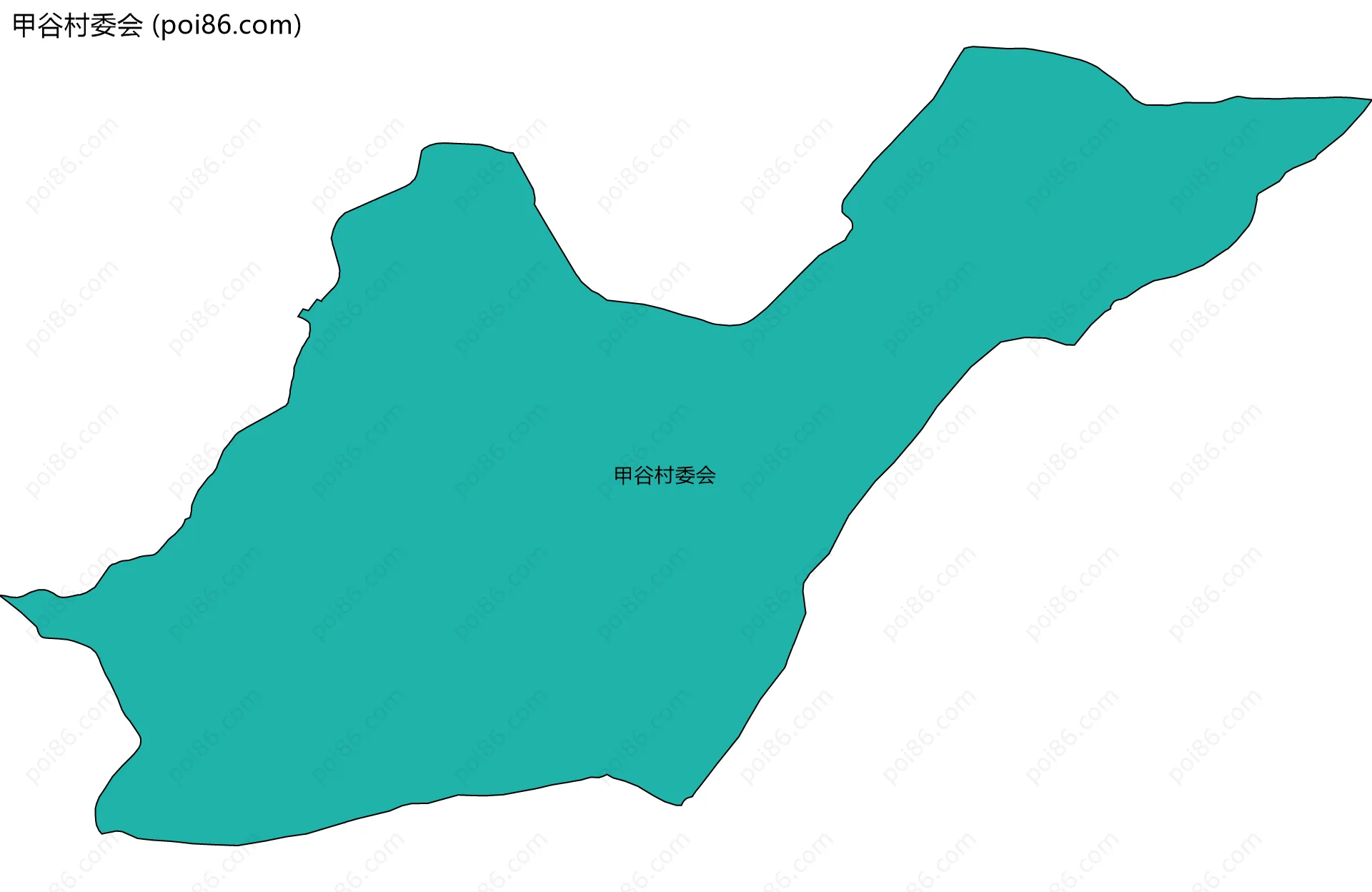 甲谷村委会边界地图