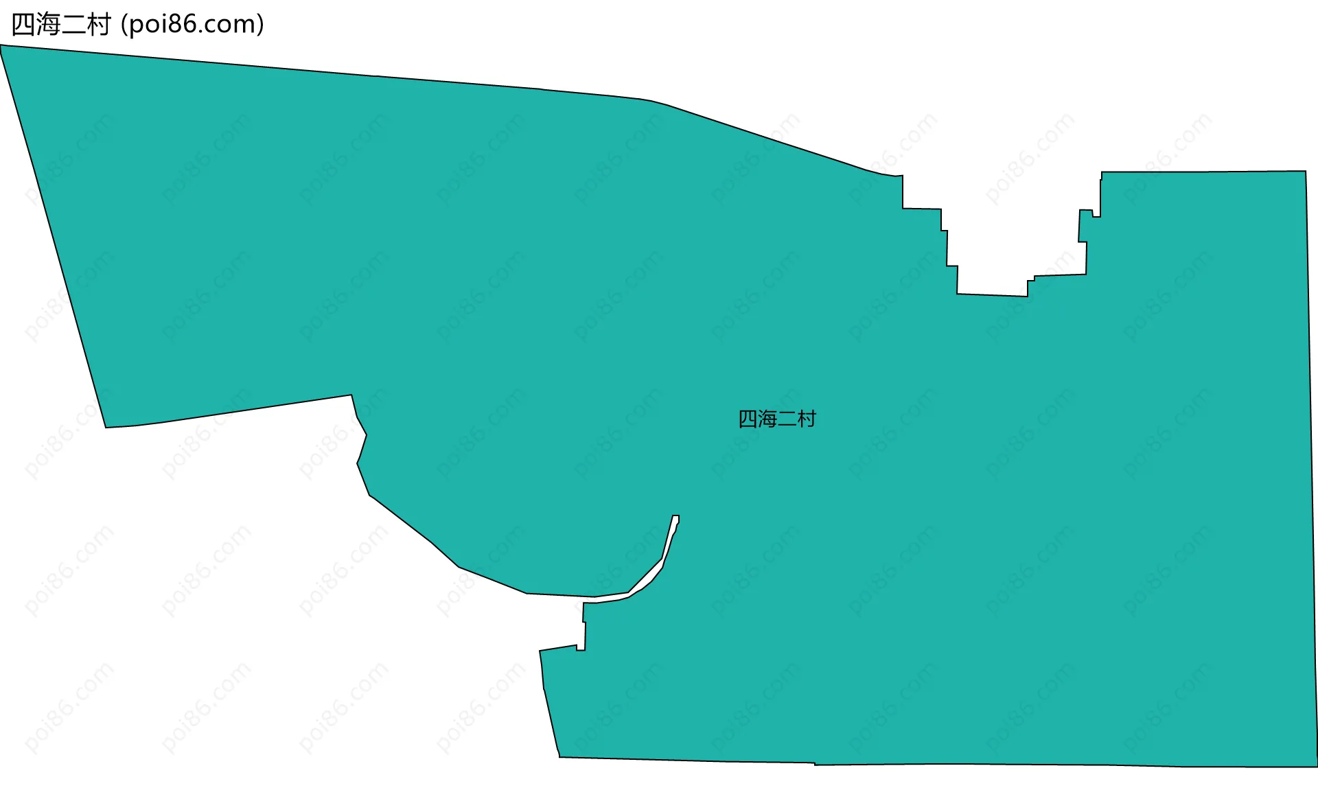 四海二村边界地图