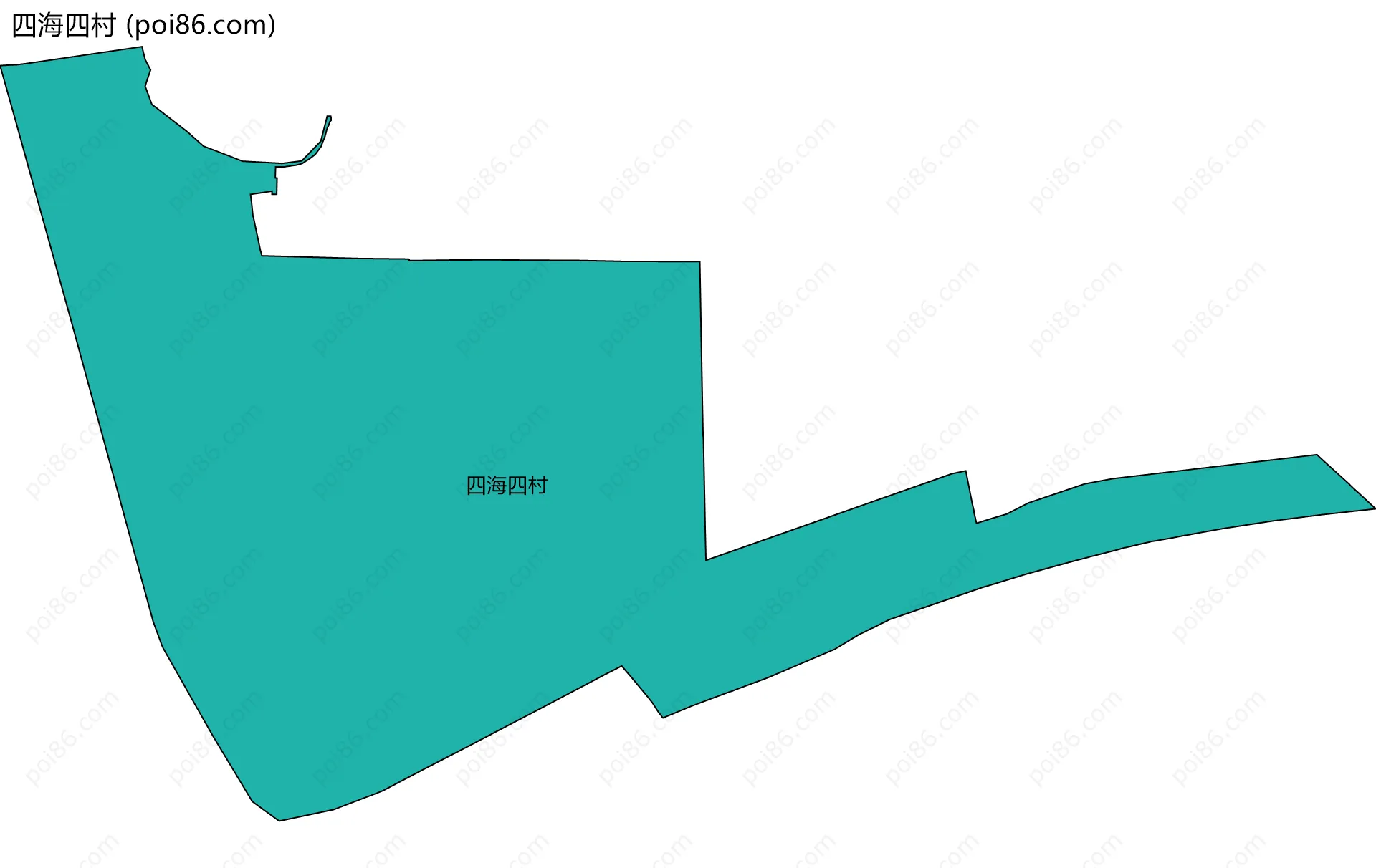 四海四村边界地图