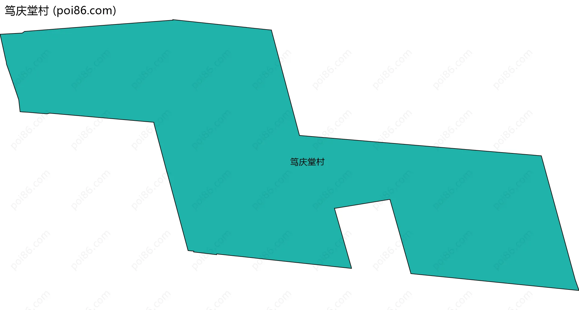 笃庆堂村边界地图