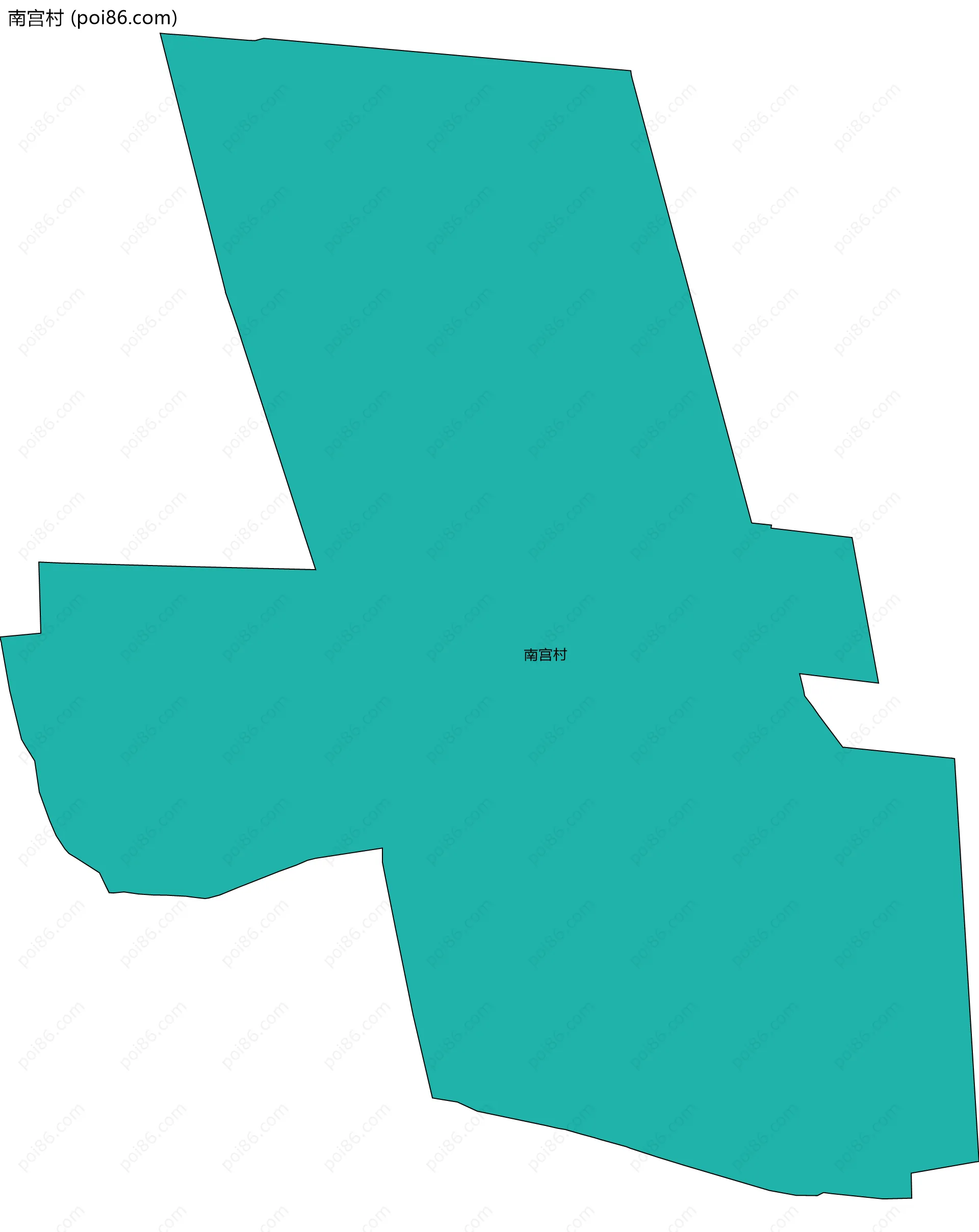 南宫村边界地图