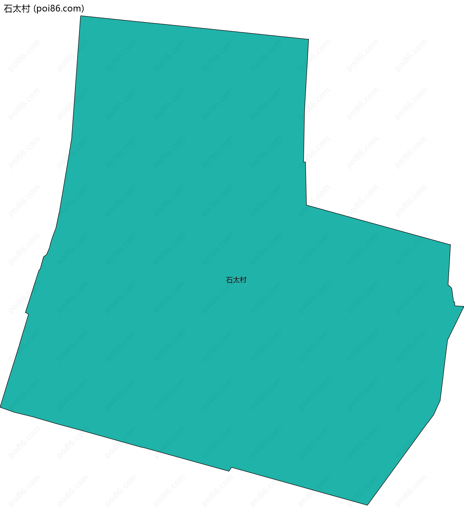 石太村边界地图