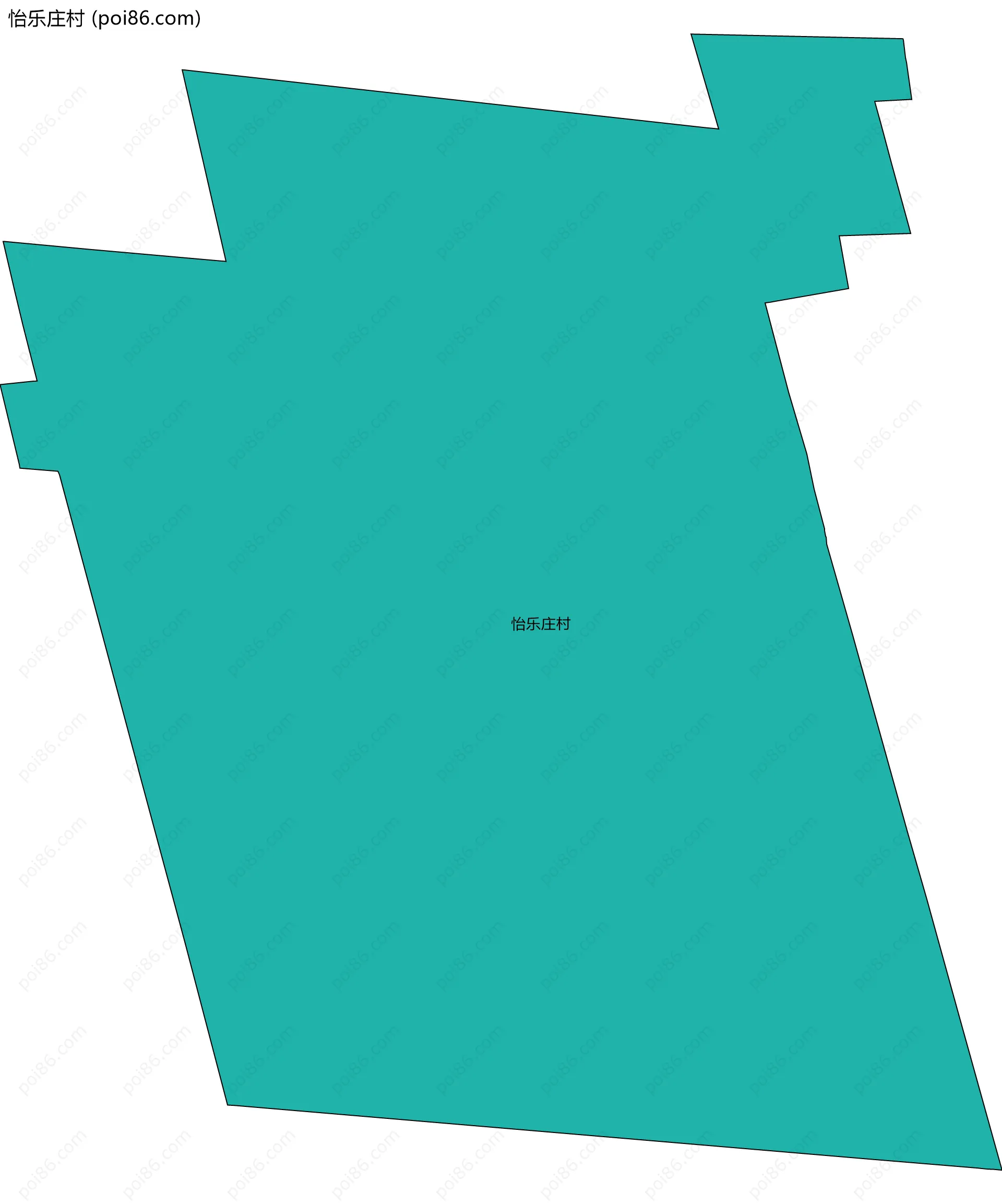 怡乐庄村边界地图