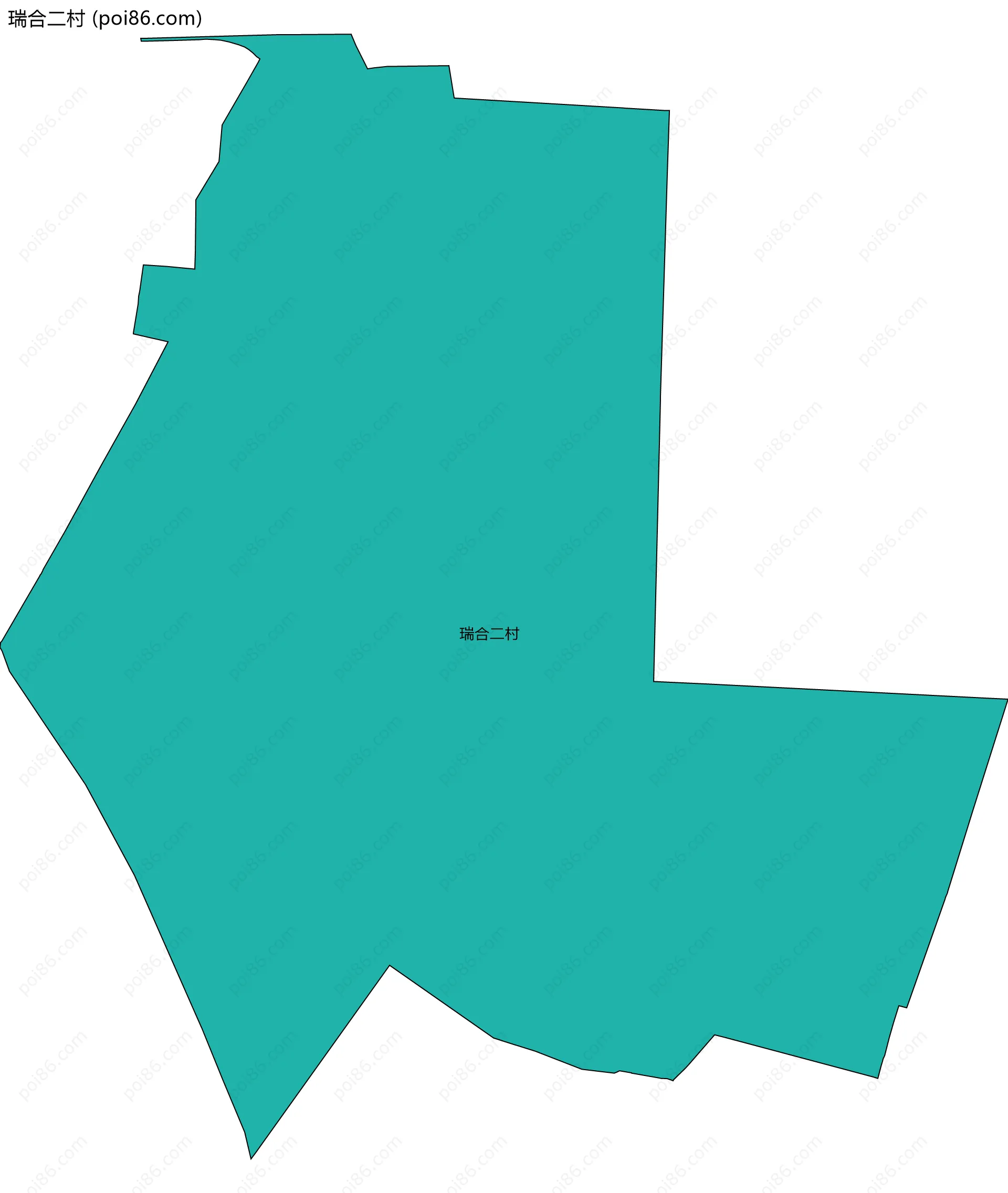 瑞合二村边界地图