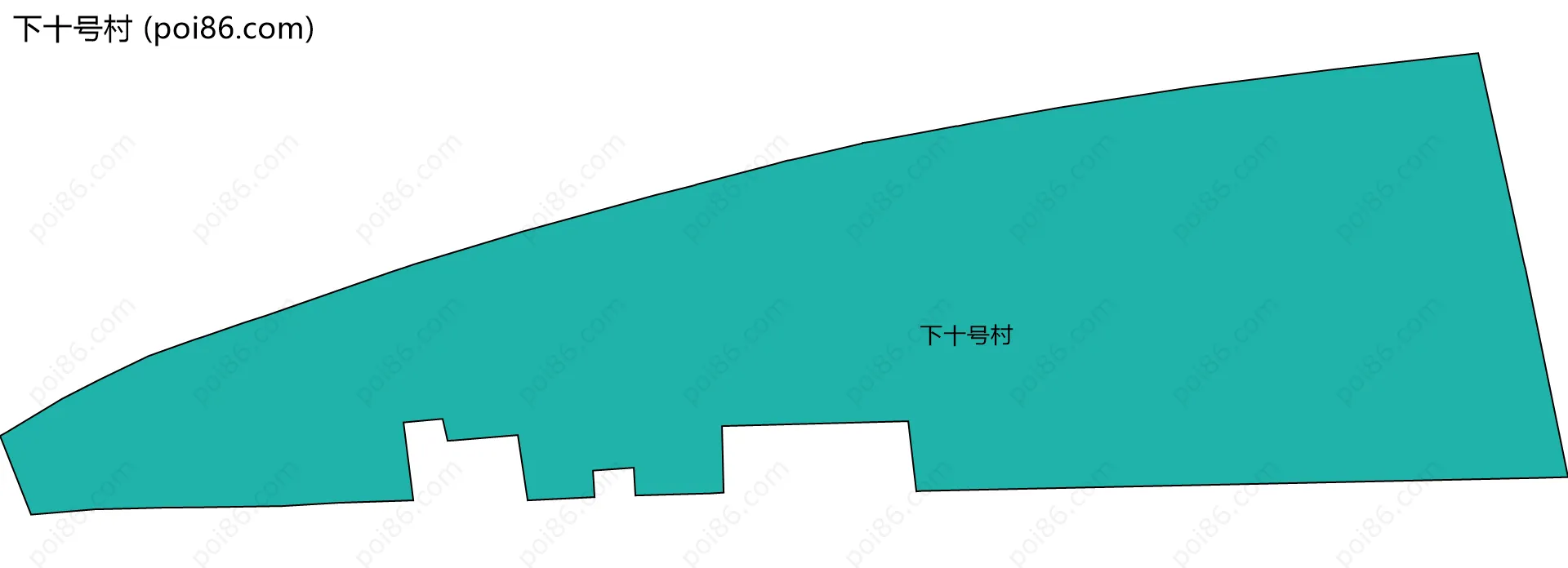 下十号村边界地图