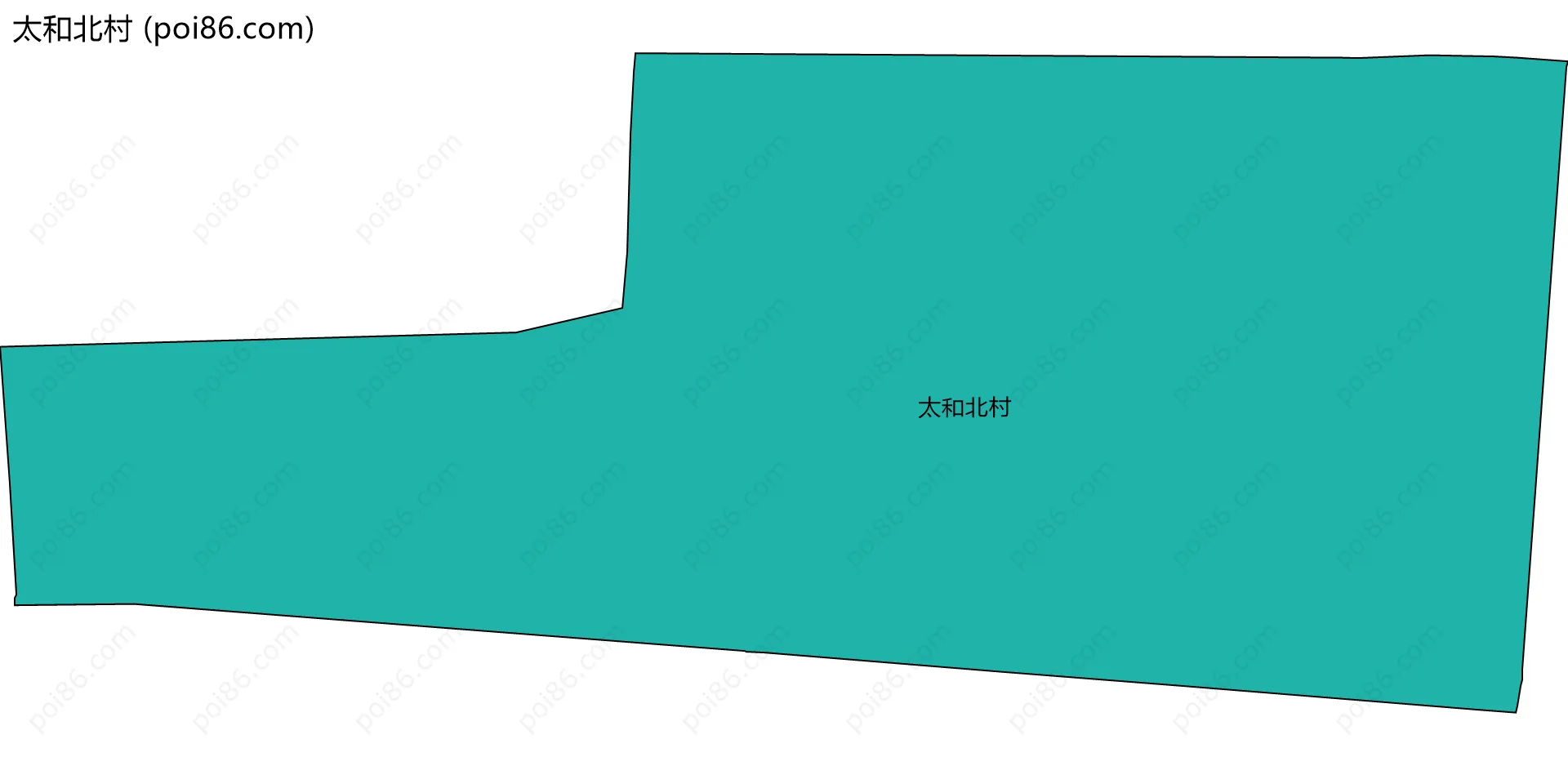 太和北村边界地图