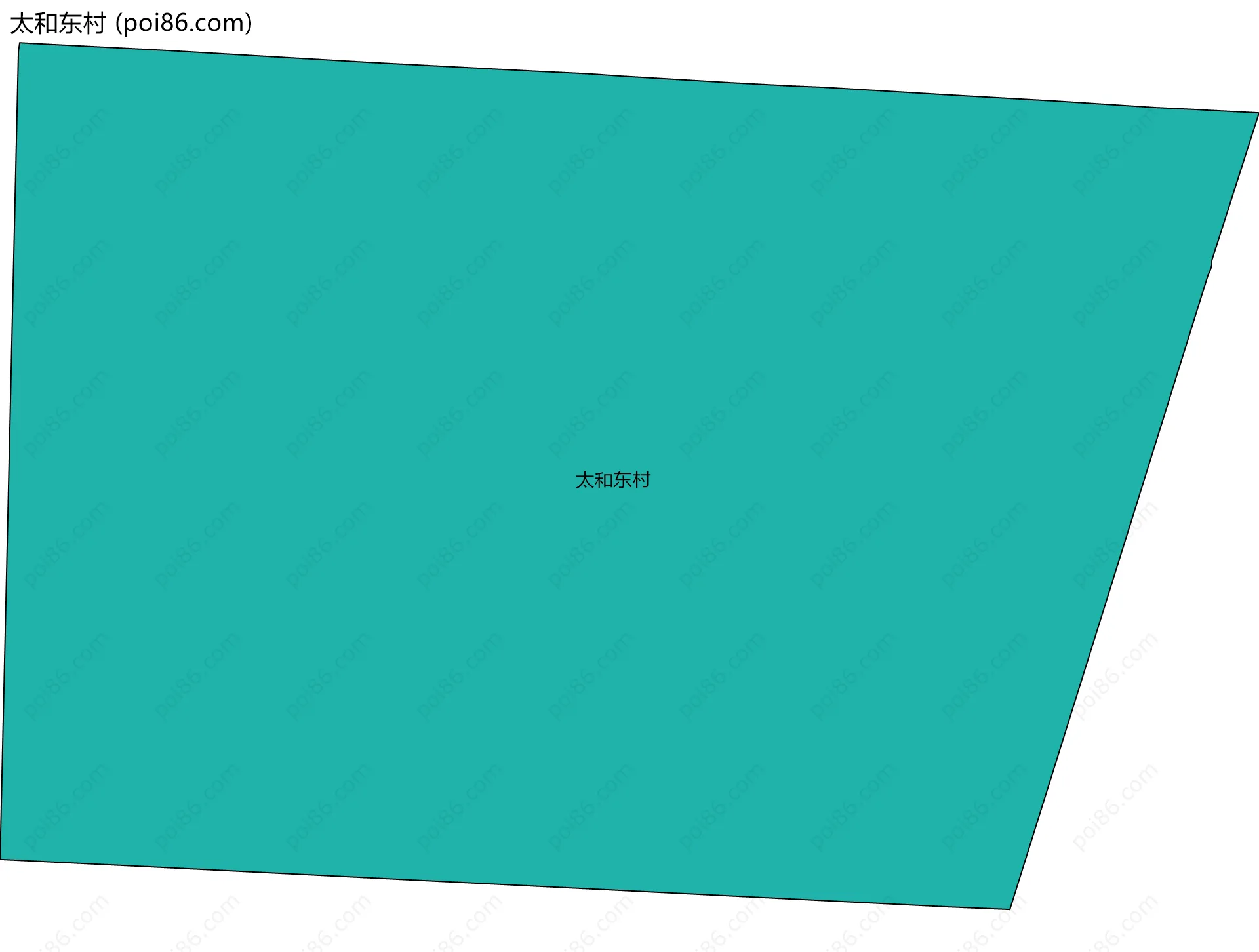 太和东村边界地图