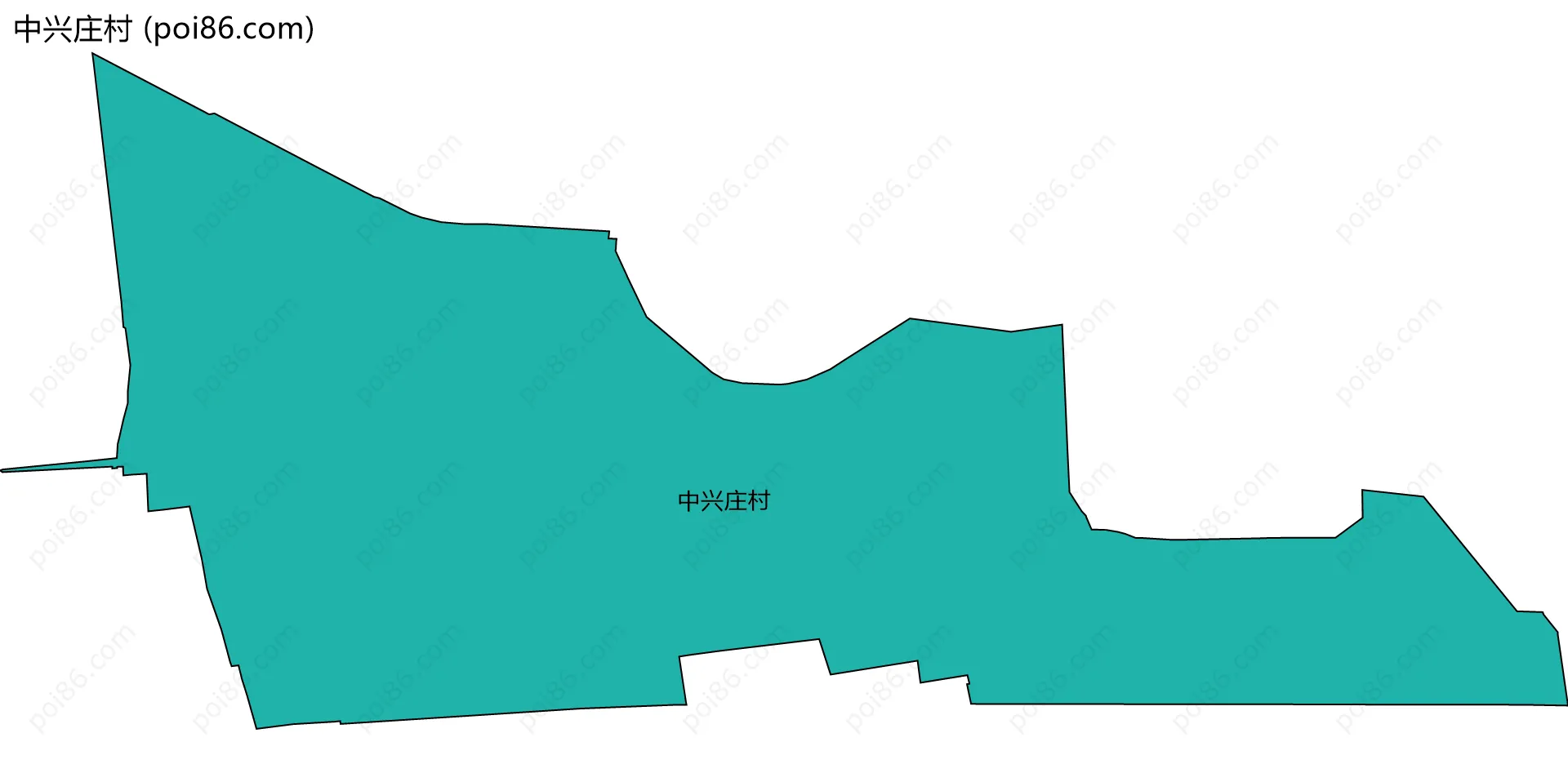 中兴庄村边界地图