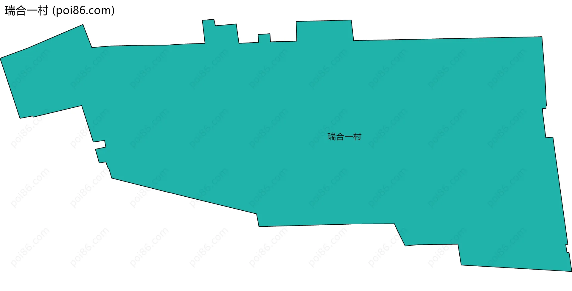 瑞合一村边界地图