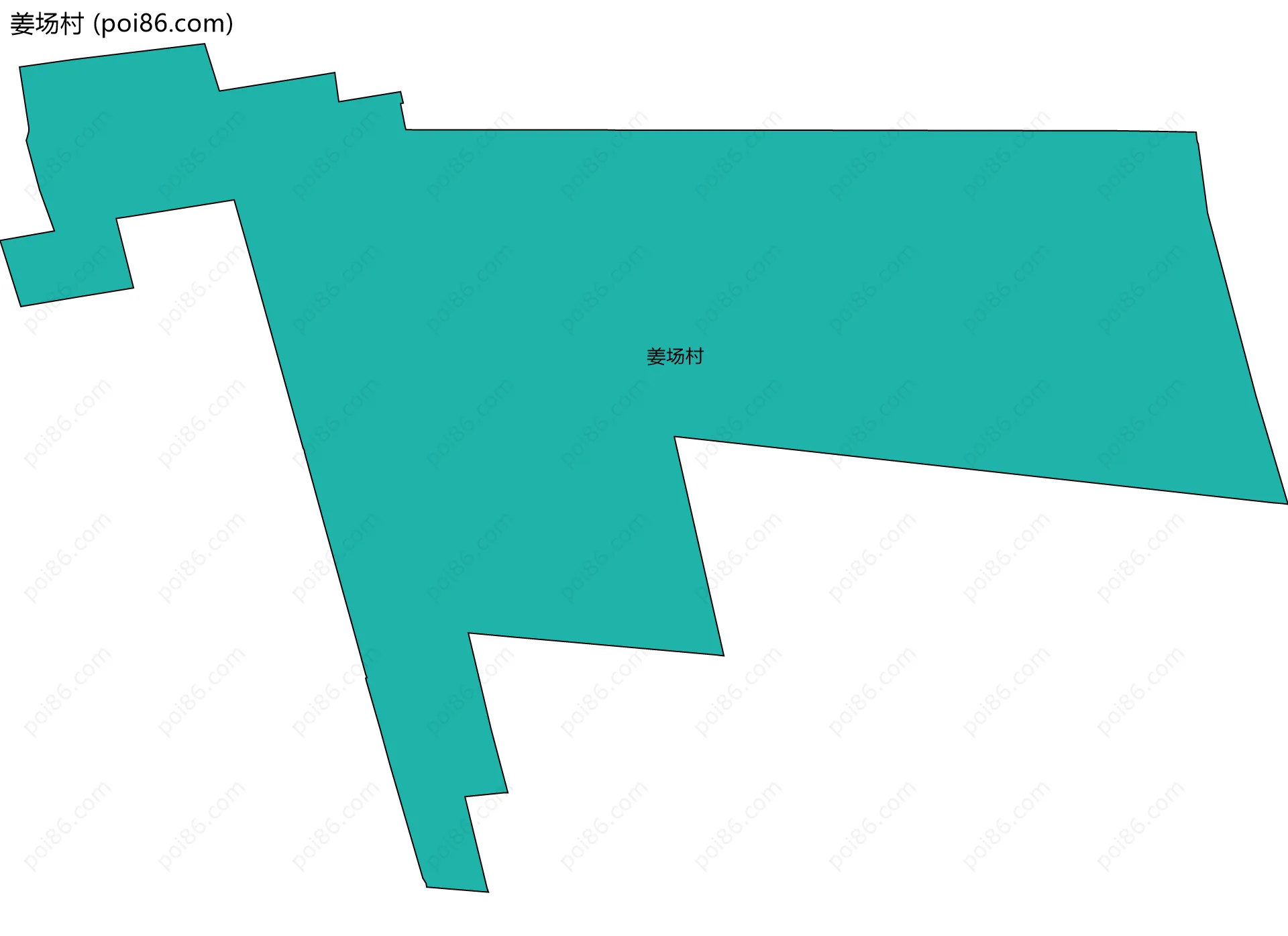 姜场村边界地图