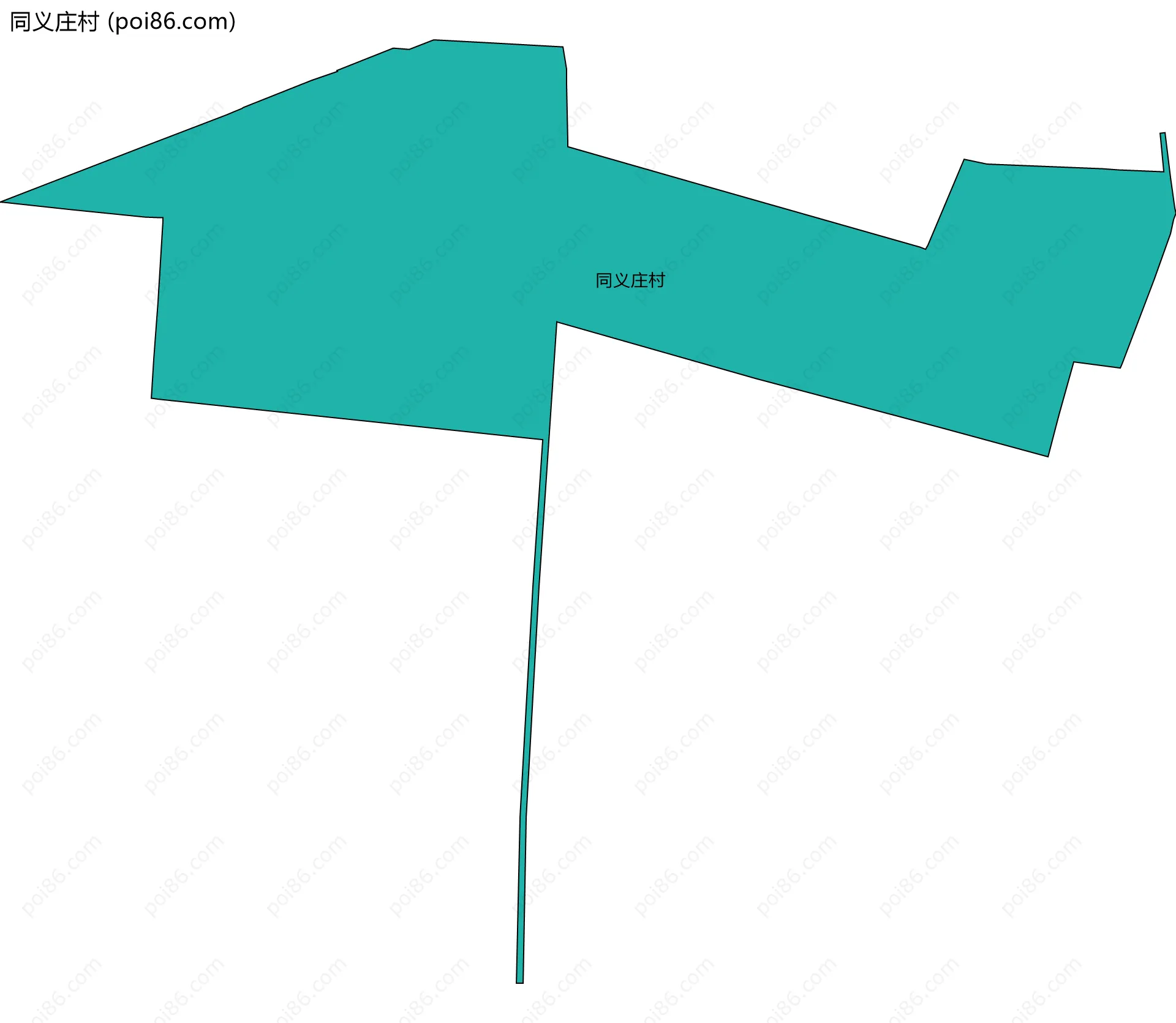 同义庄村边界地图