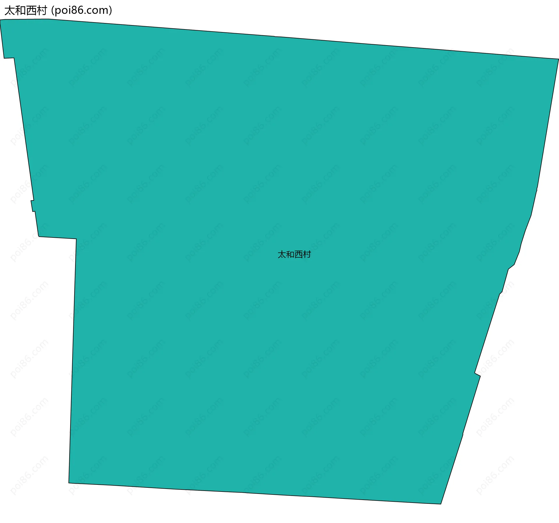 太和西村边界地图
