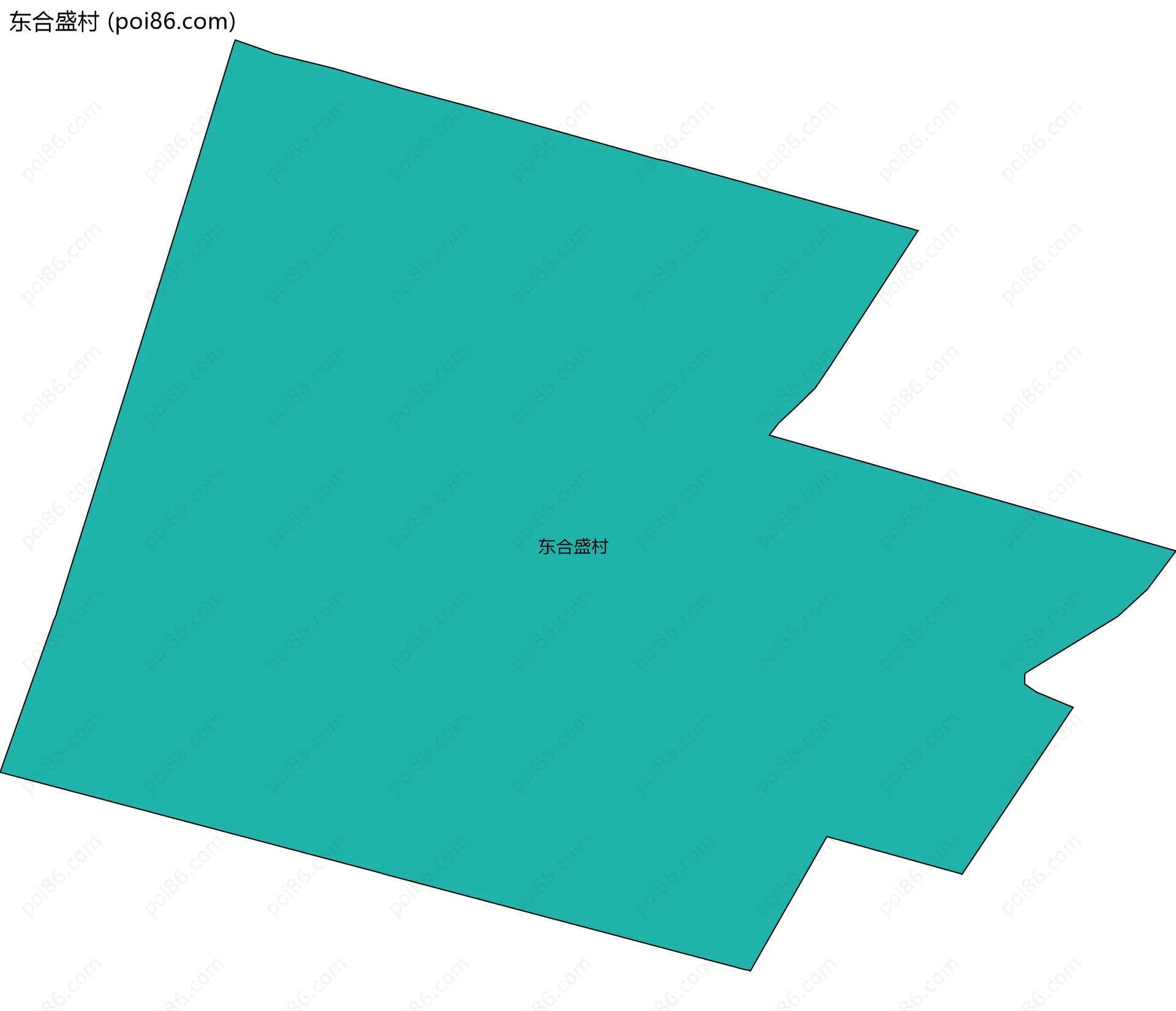 东合盛村边界地图