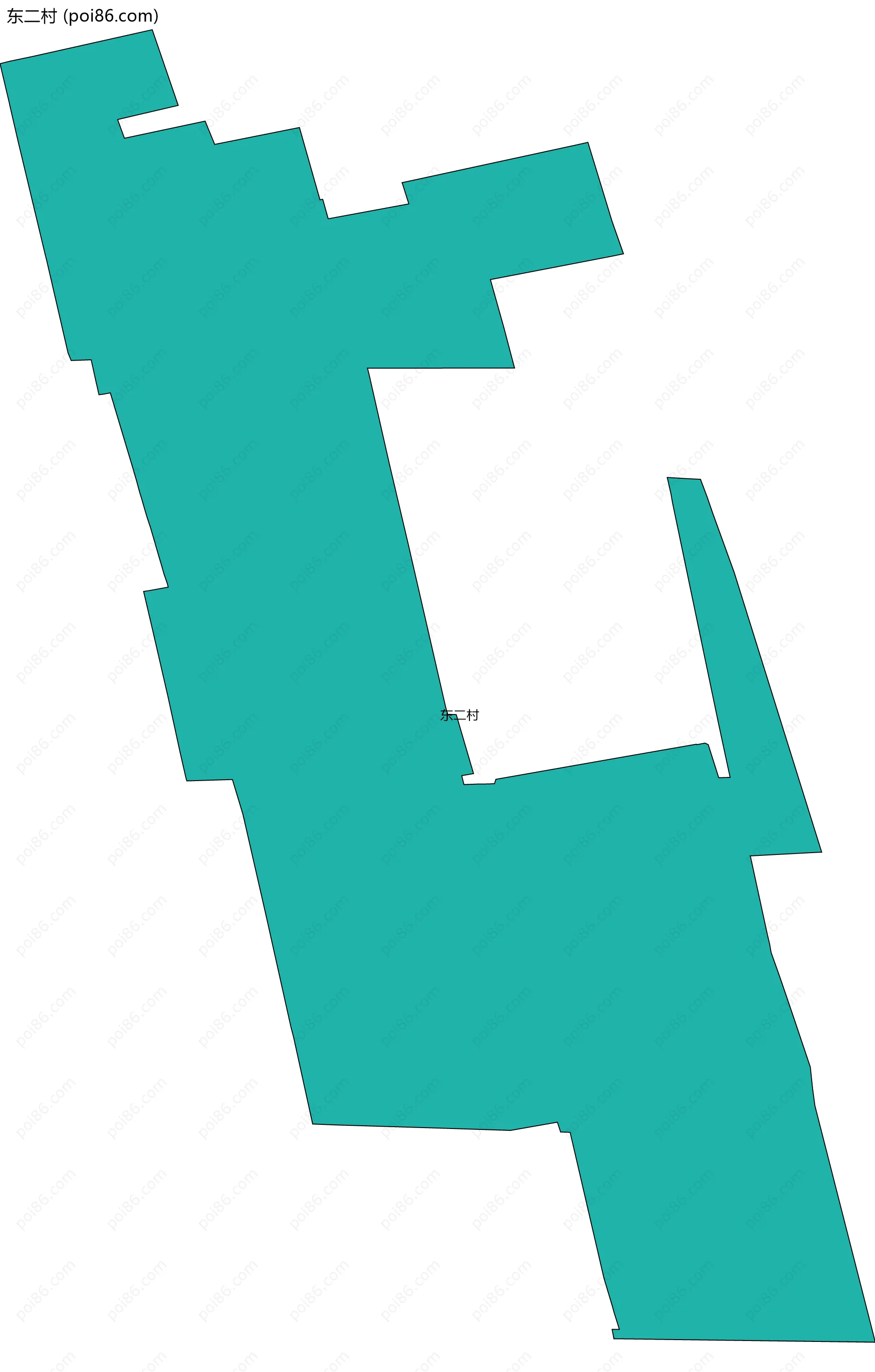 东二村边界地图