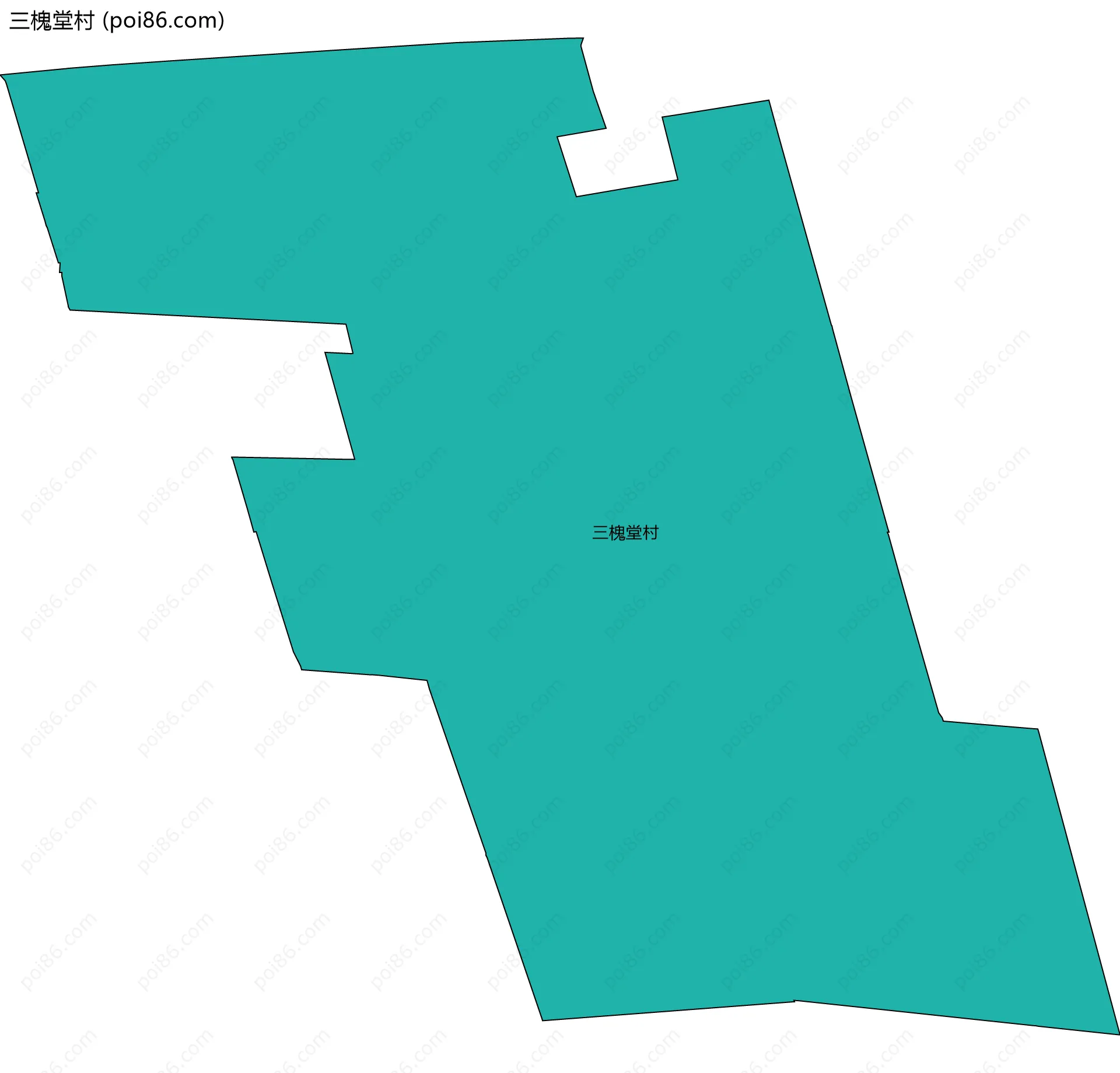 三槐堂村边界地图