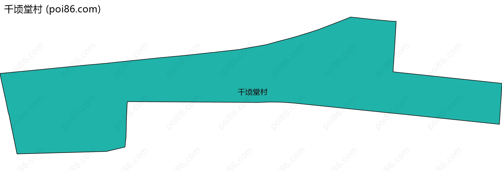 千顷堂村边界地图