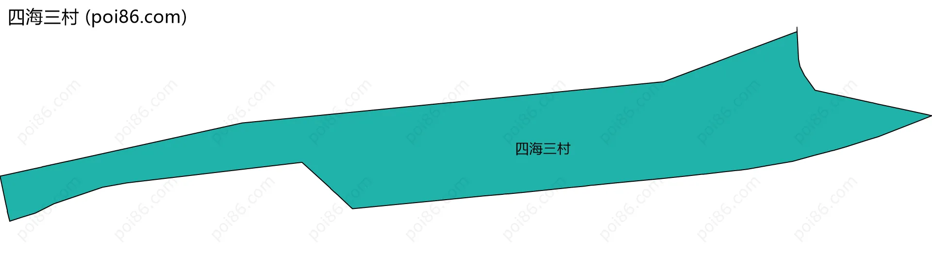 四海三村边界地图