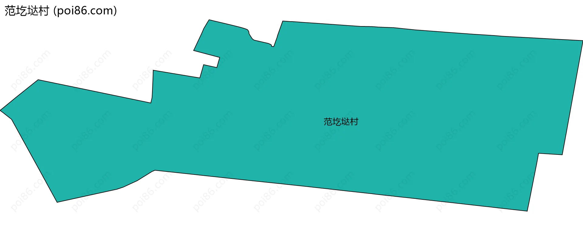 范圪垯村边界地图