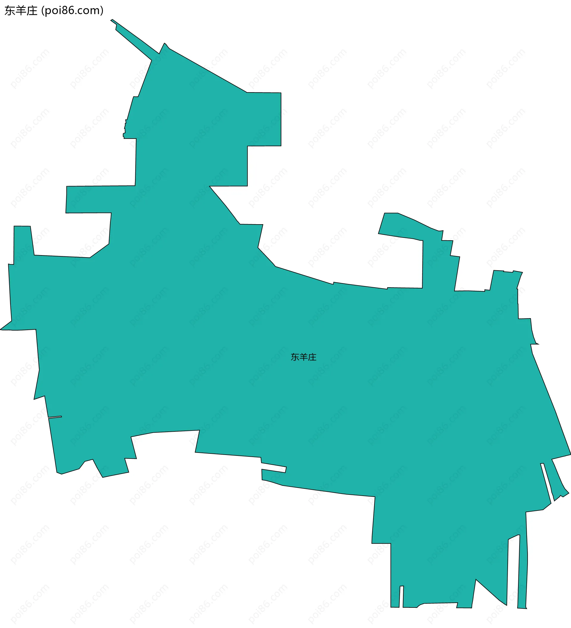 东羊庄边界地图