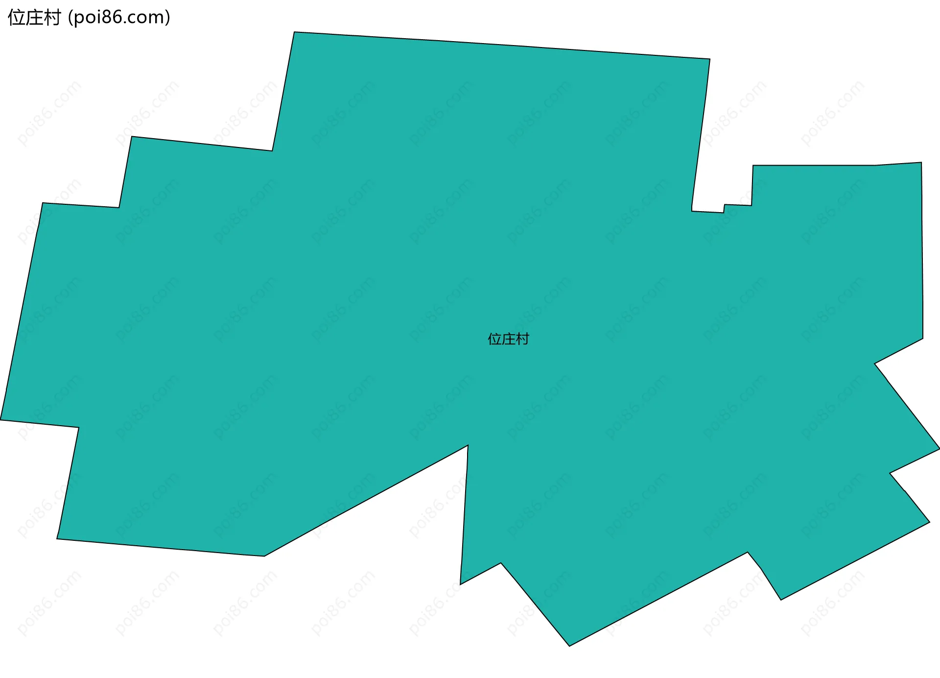 位庄村边界地图