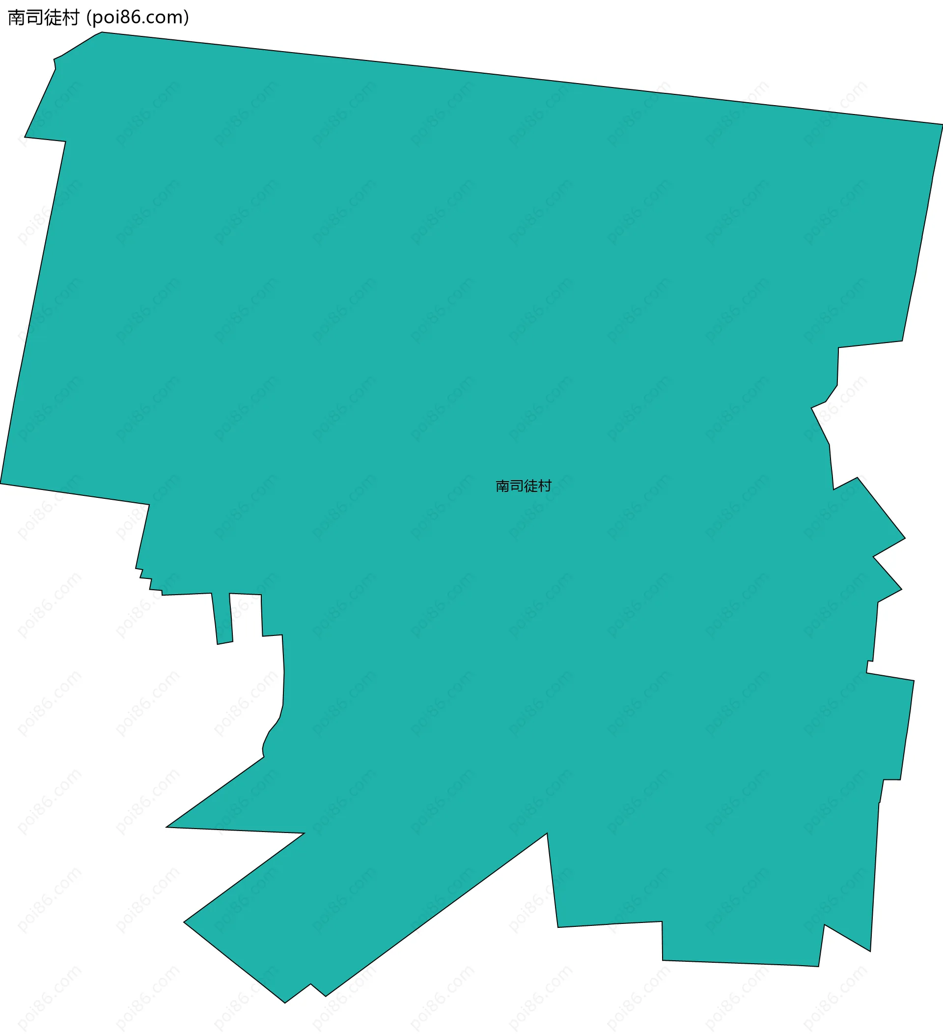 南司徒村边界地图