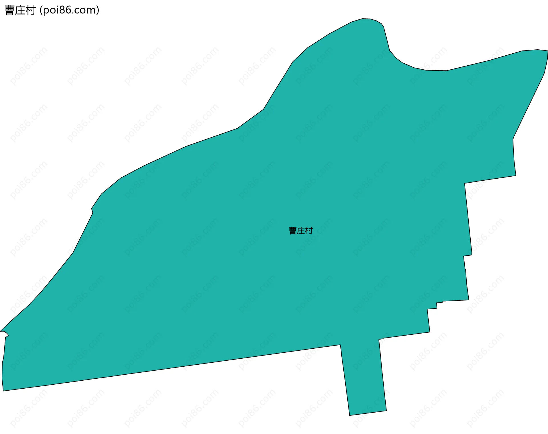 曹庄村边界地图