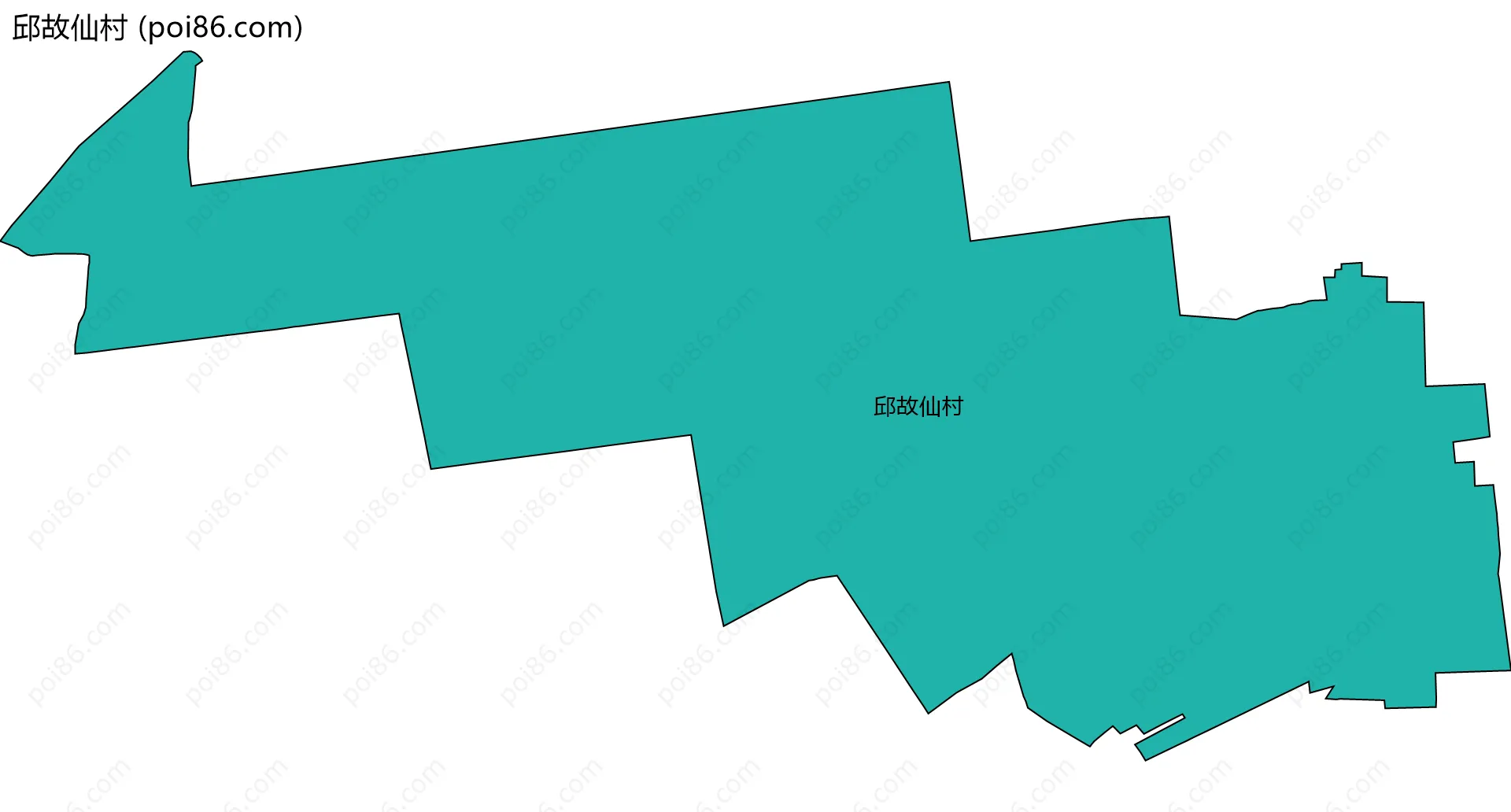 邱故仙村边界地图