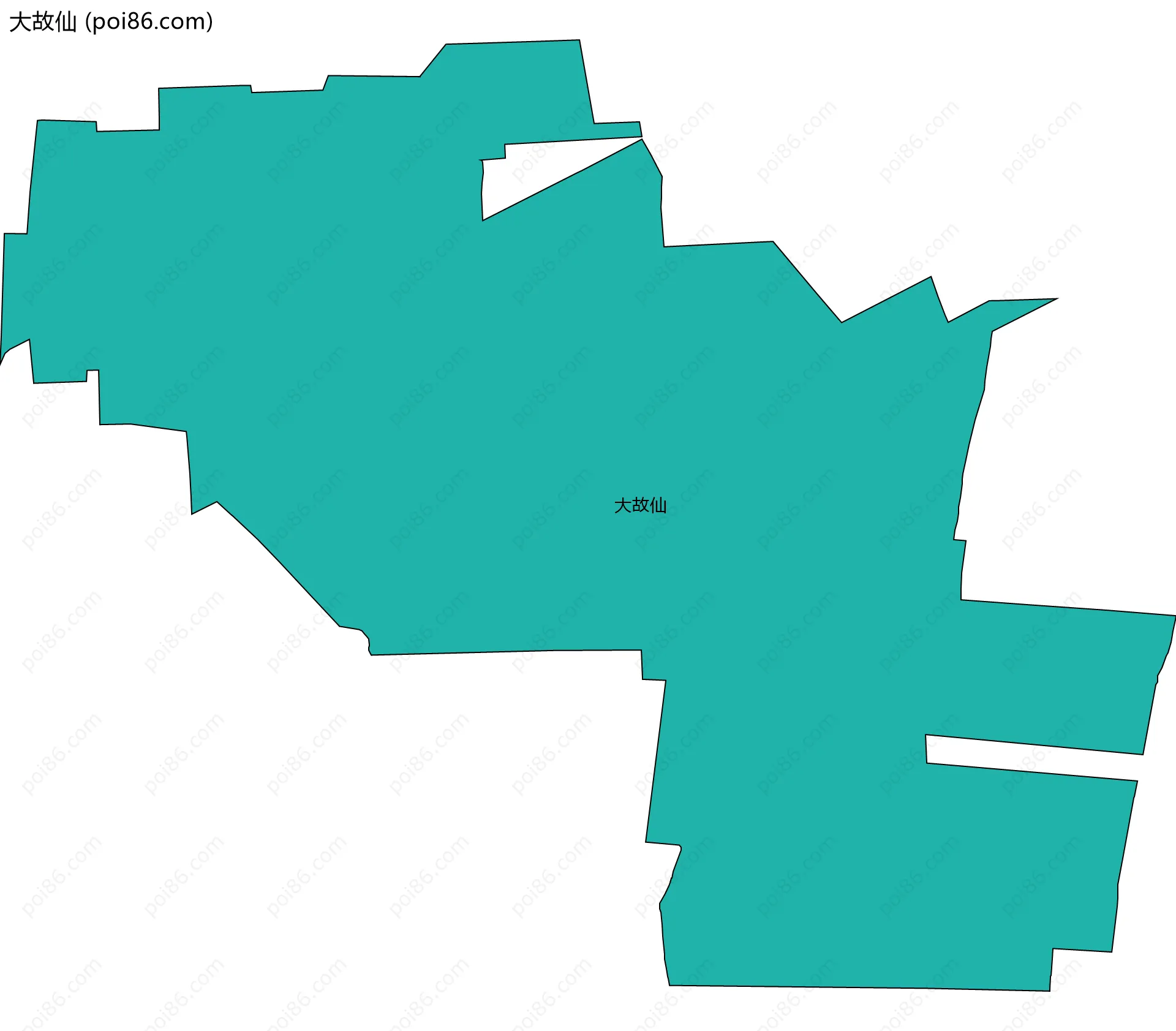 大故仙边界地图