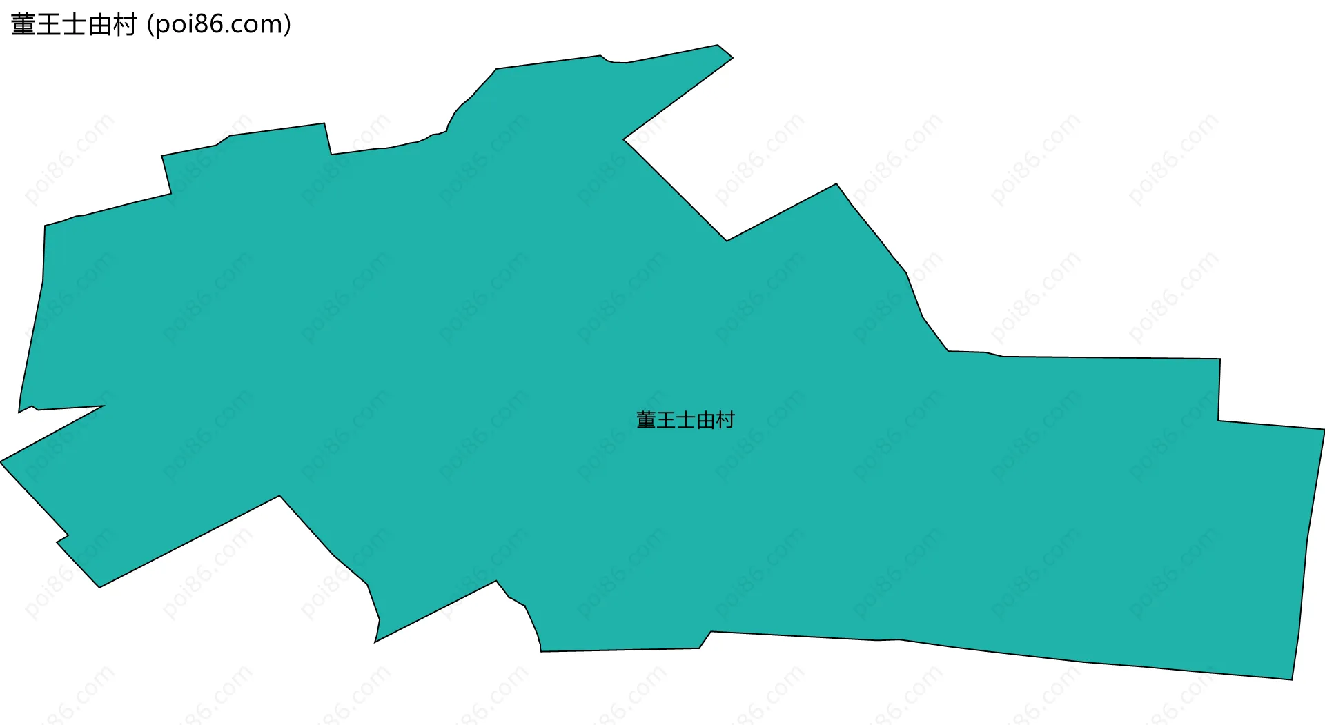 董王士由村边界地图