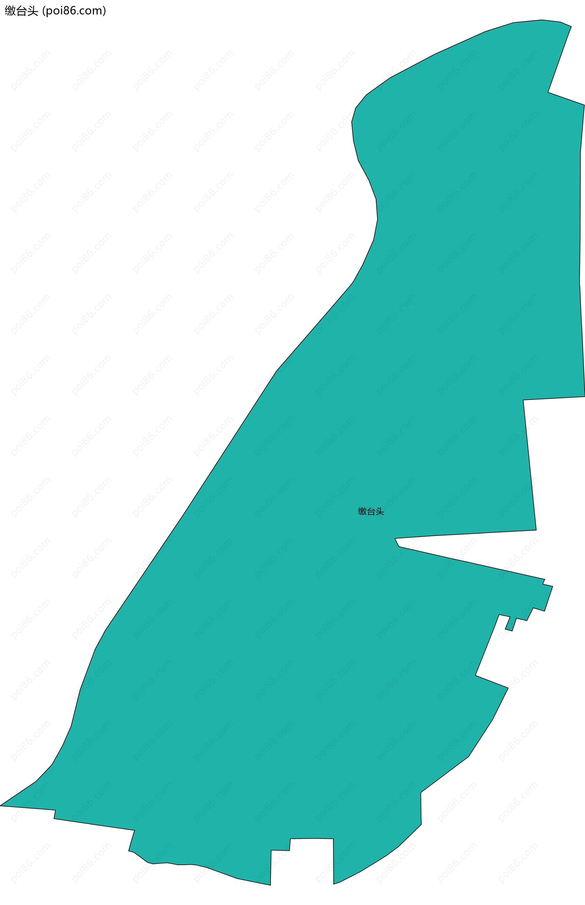 缴台头边界地图