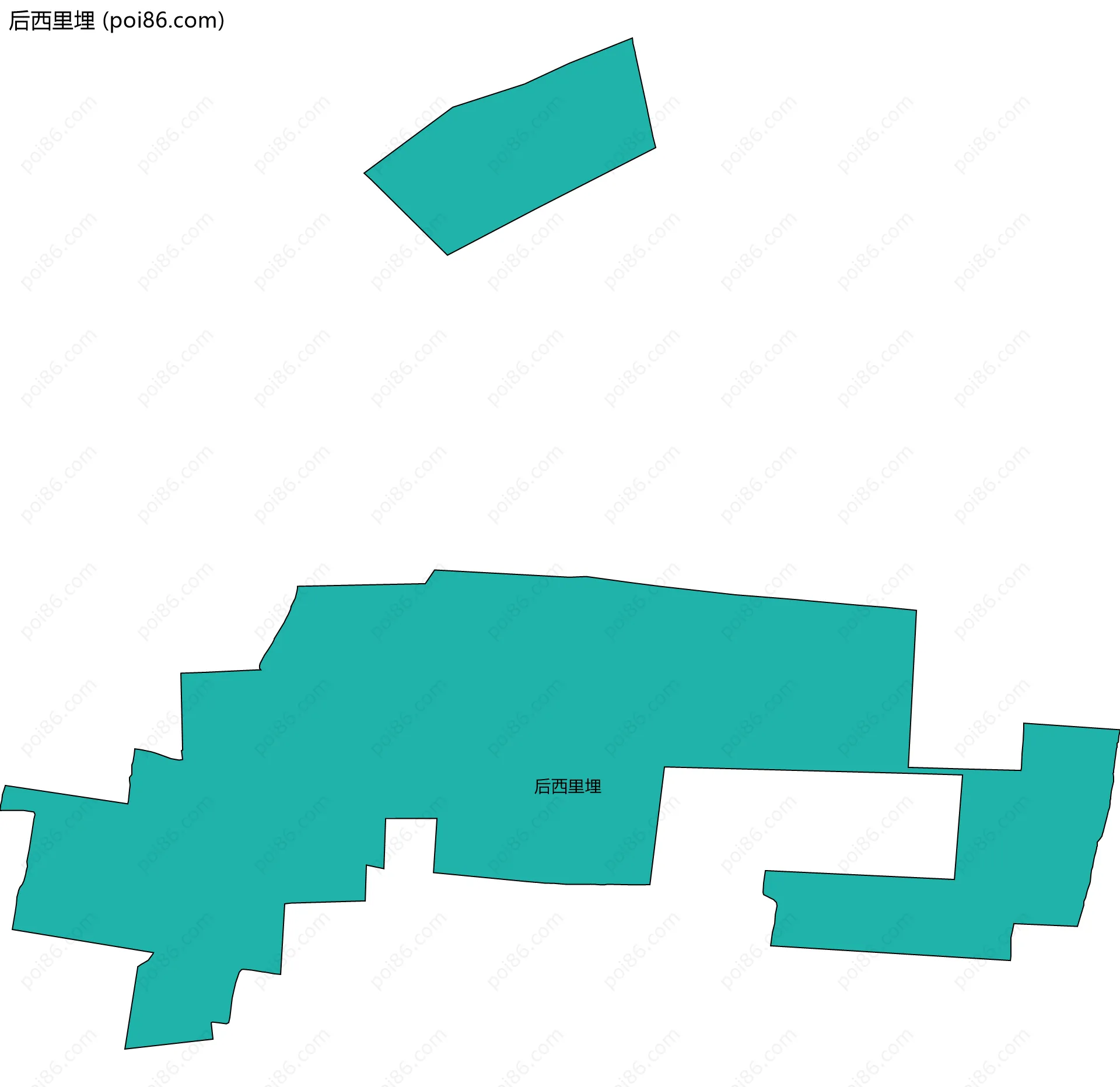 后西里埋边界地图