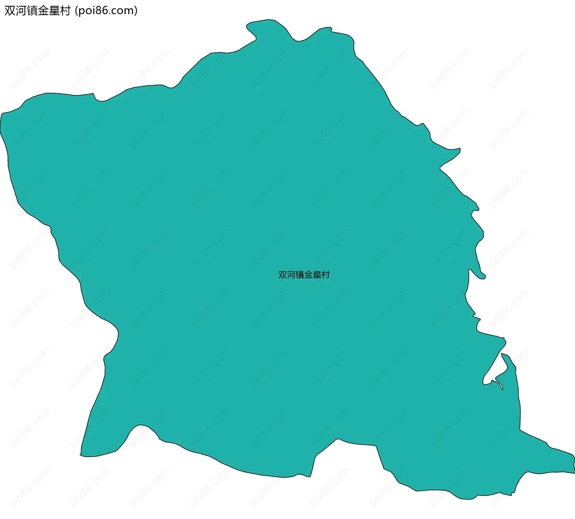 双河镇金星村边界地图