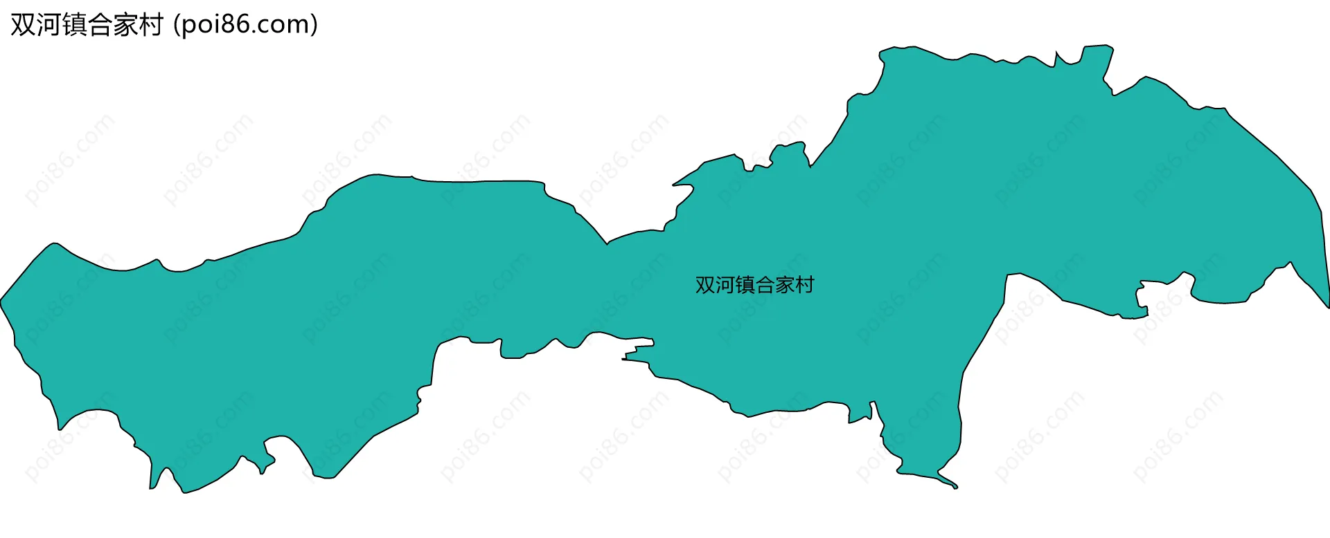 双河镇合家村边界地图