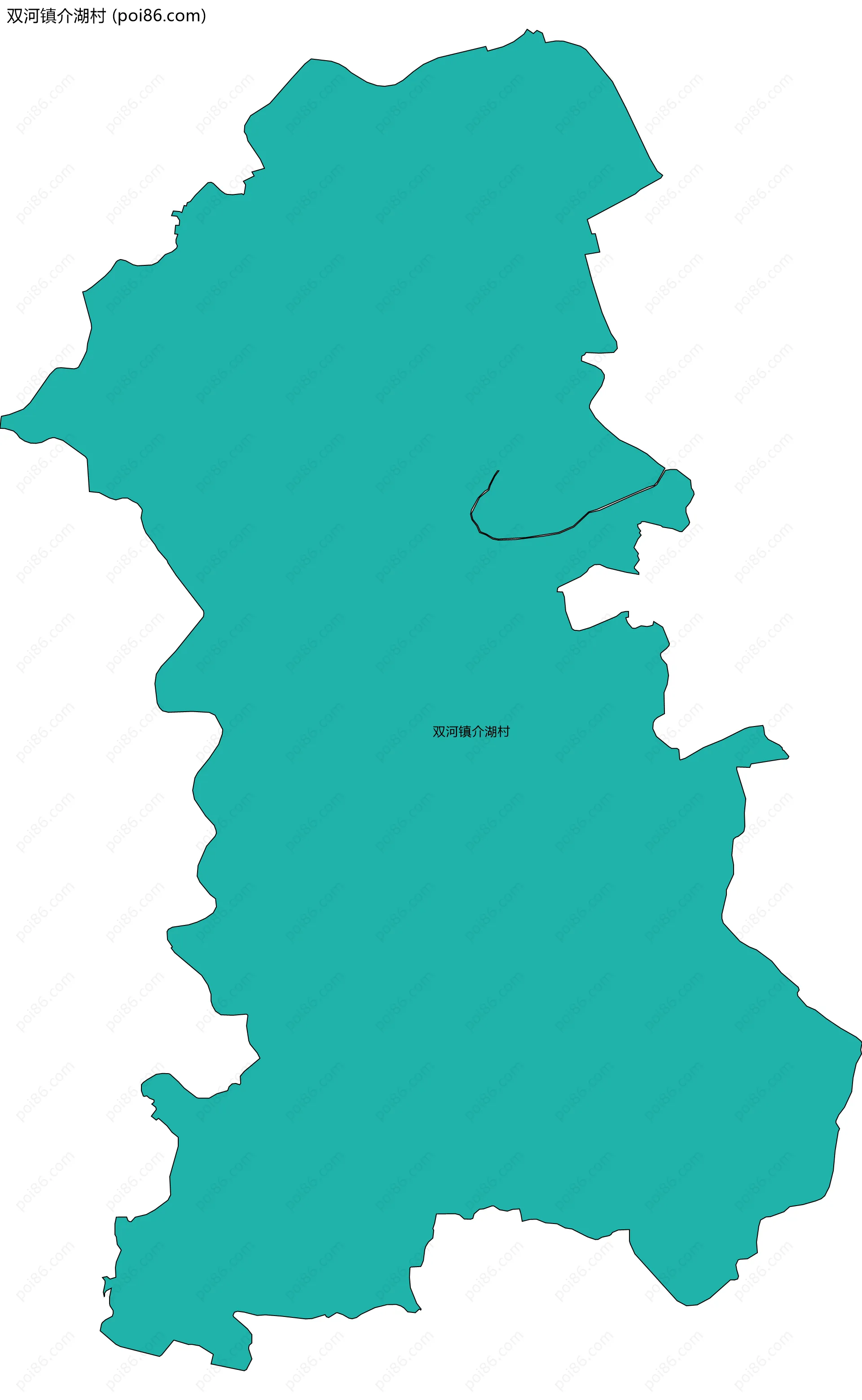 双河镇介湖村边界地图