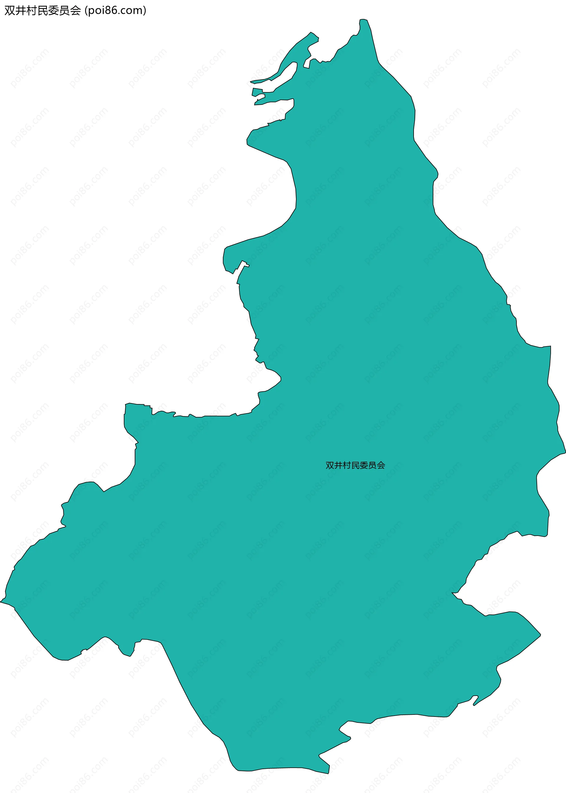 双井村民委员会边界地图