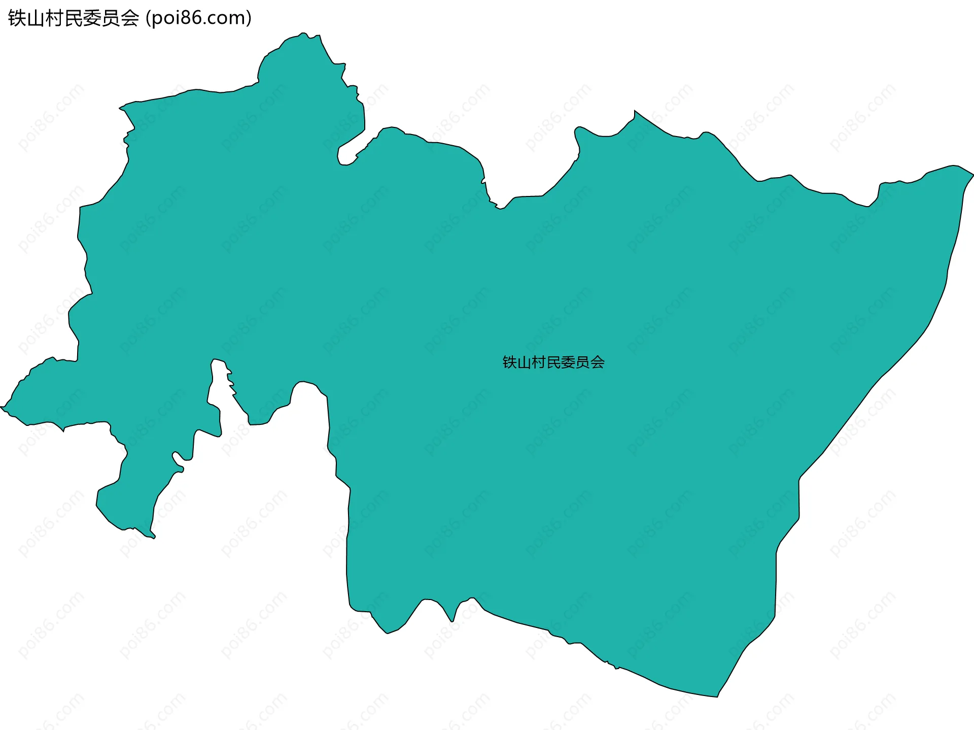 铁山村民委员会边界地图