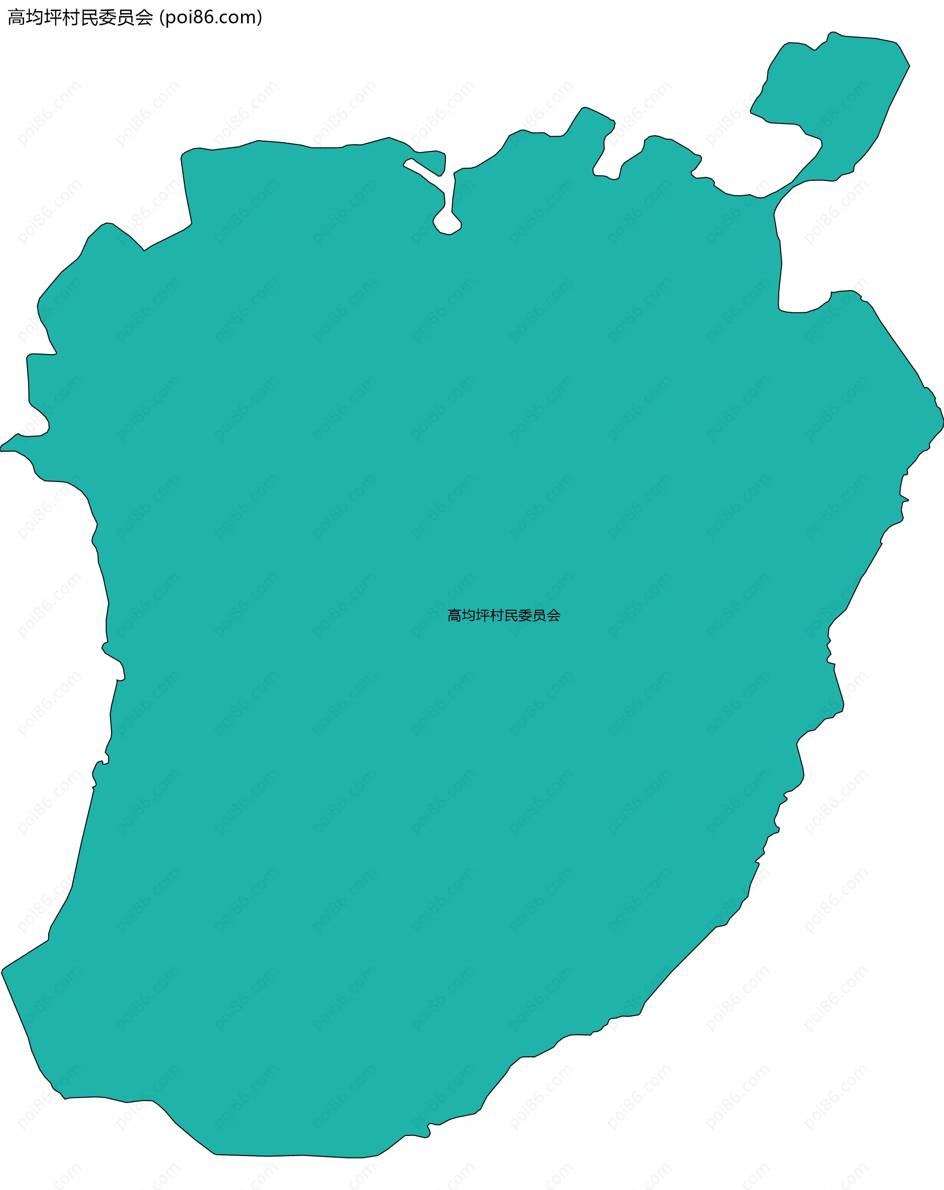 高均坪村民委员会边界地图