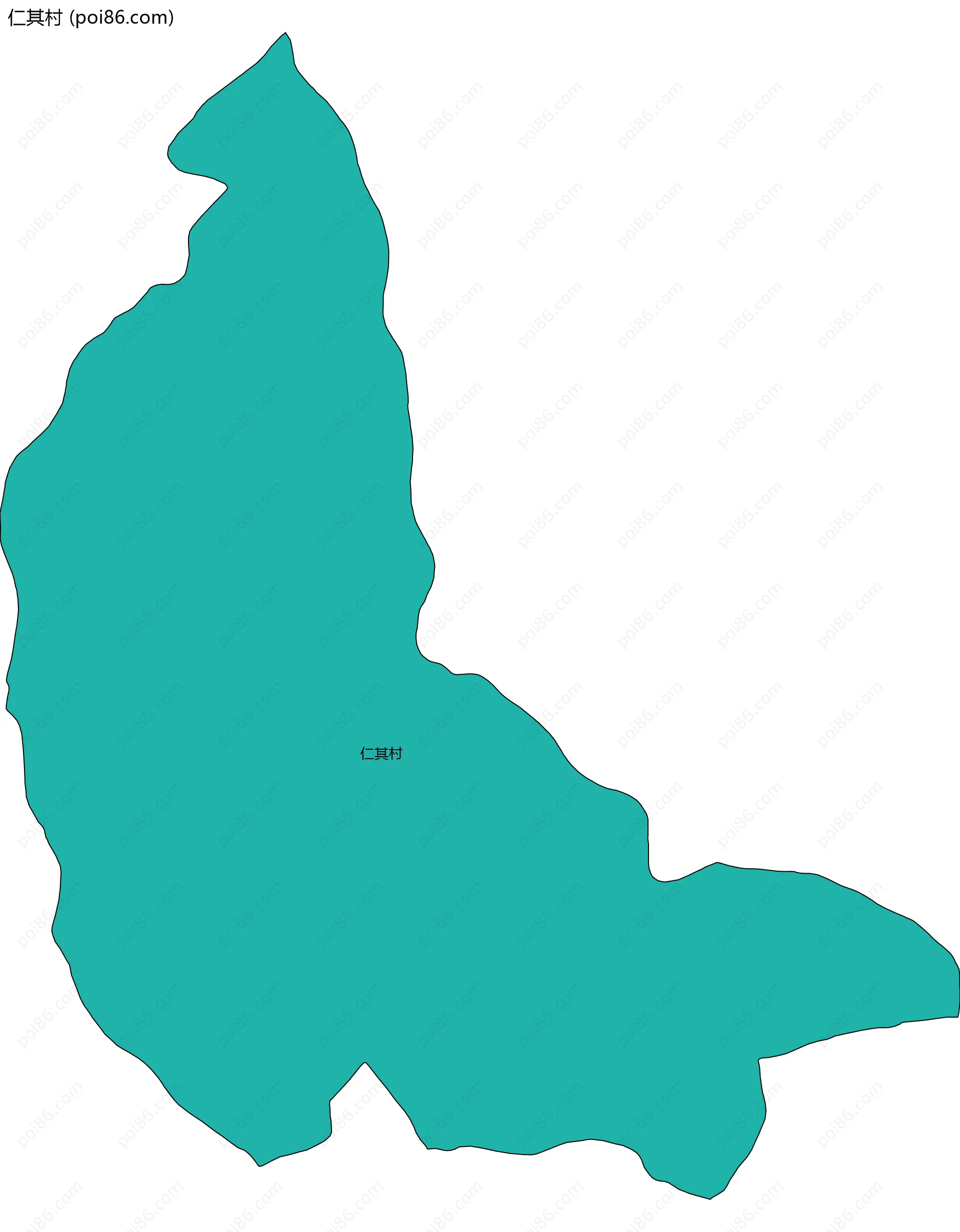 仁其村边界地图